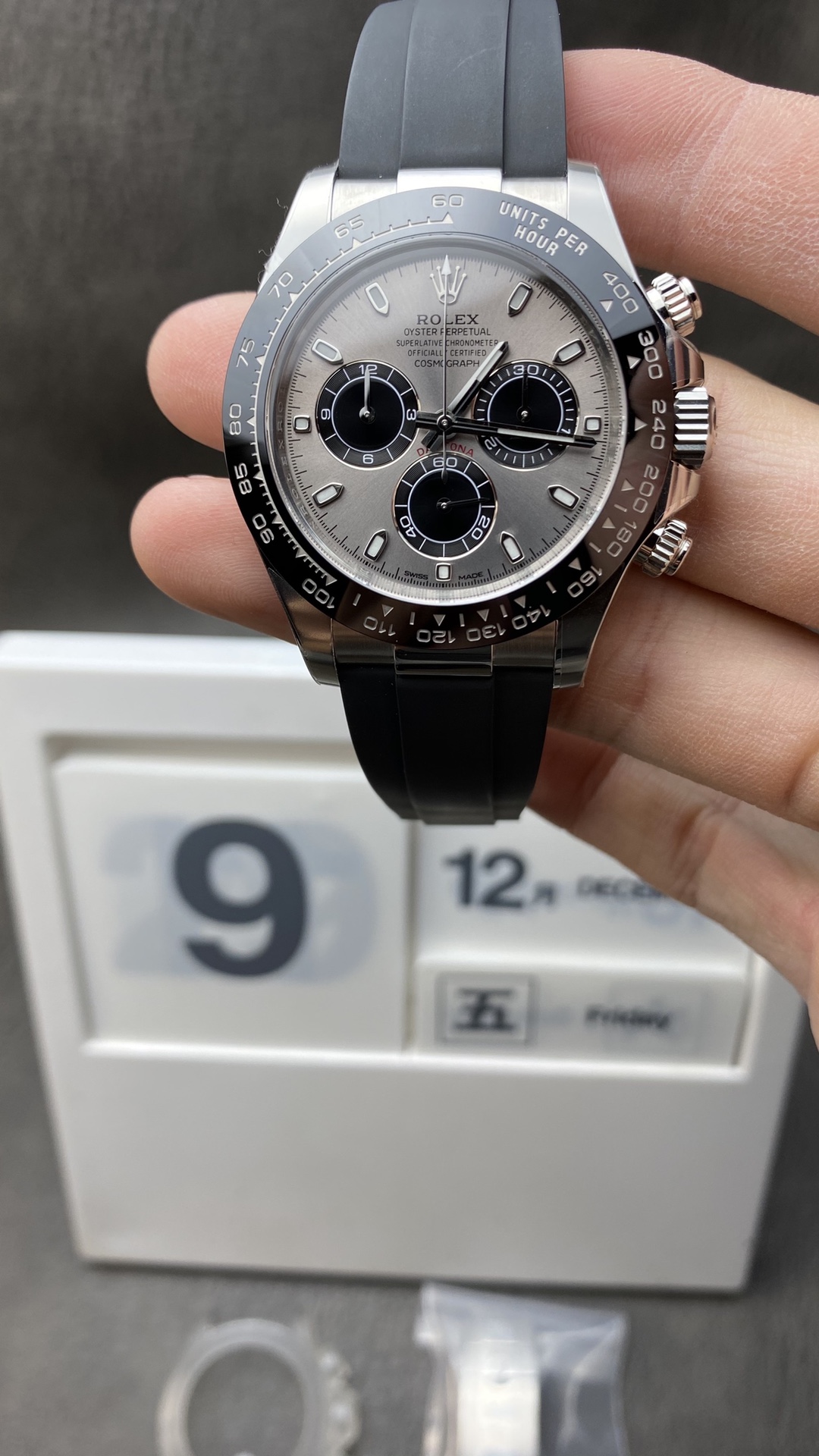 Victory Factory Watch Daytona 116519 904L Stainless Steel Case and Bracelet Gray Dial SA4130 Clean Factory Watch Daytona 116519 904L Stainless Steel Case and Bracelet Gray Dial SA4130
