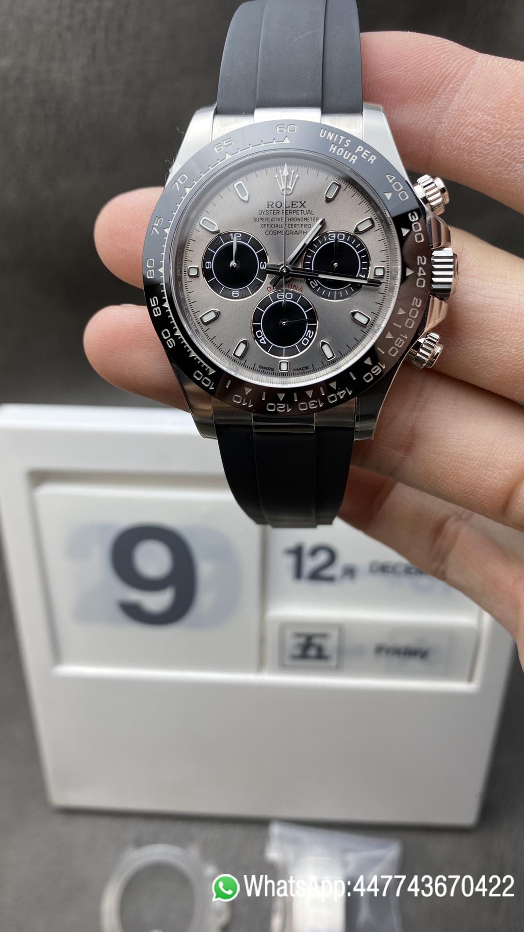 Super Clone Watch Daytona 116519 904L Stainless Steel Case and Bracelet Gray Dial SA4130 Clean Factory Watch Daytona 116519 904L Stainless Steel Case and Bracelet Gray Dial SA4130