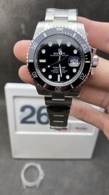 Clean Watch Rolex Submariner Date 116610LN Black Dial Black Ceramic Bezel 904L Steel Case Oyster Bracelet SA3135 Movement