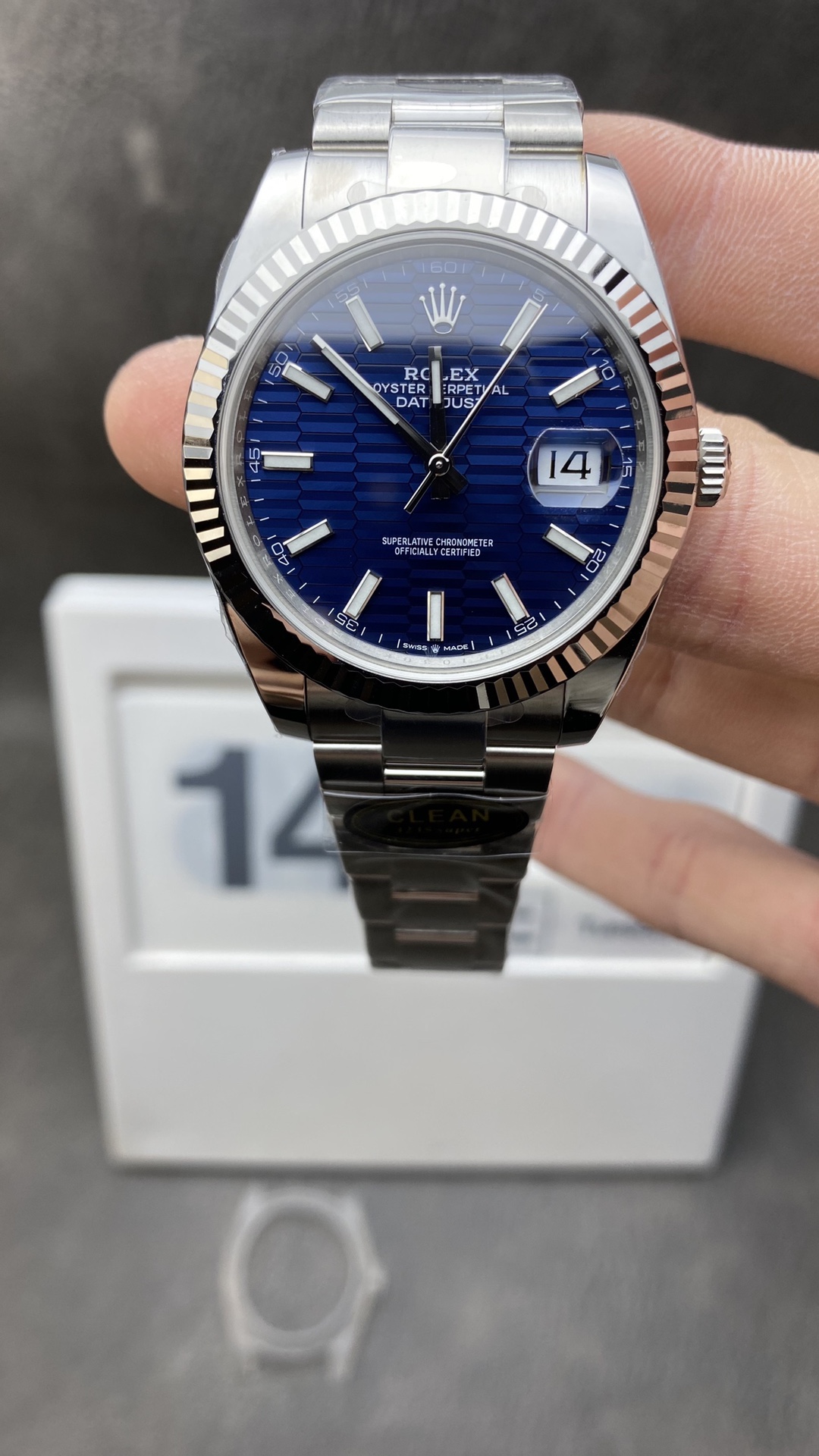 CF DateJust 126334 41mm Victory Factory Rolex Watch Best Edition 904L Steel Blue Texuted Dial on Jubilee Bracelet VR3235 CF DateJust 126334 41mm Clean Factory Rolex Watch Best Edition 904L Steel Blue Texuted Dial on Jubilee Bracelet VR3235