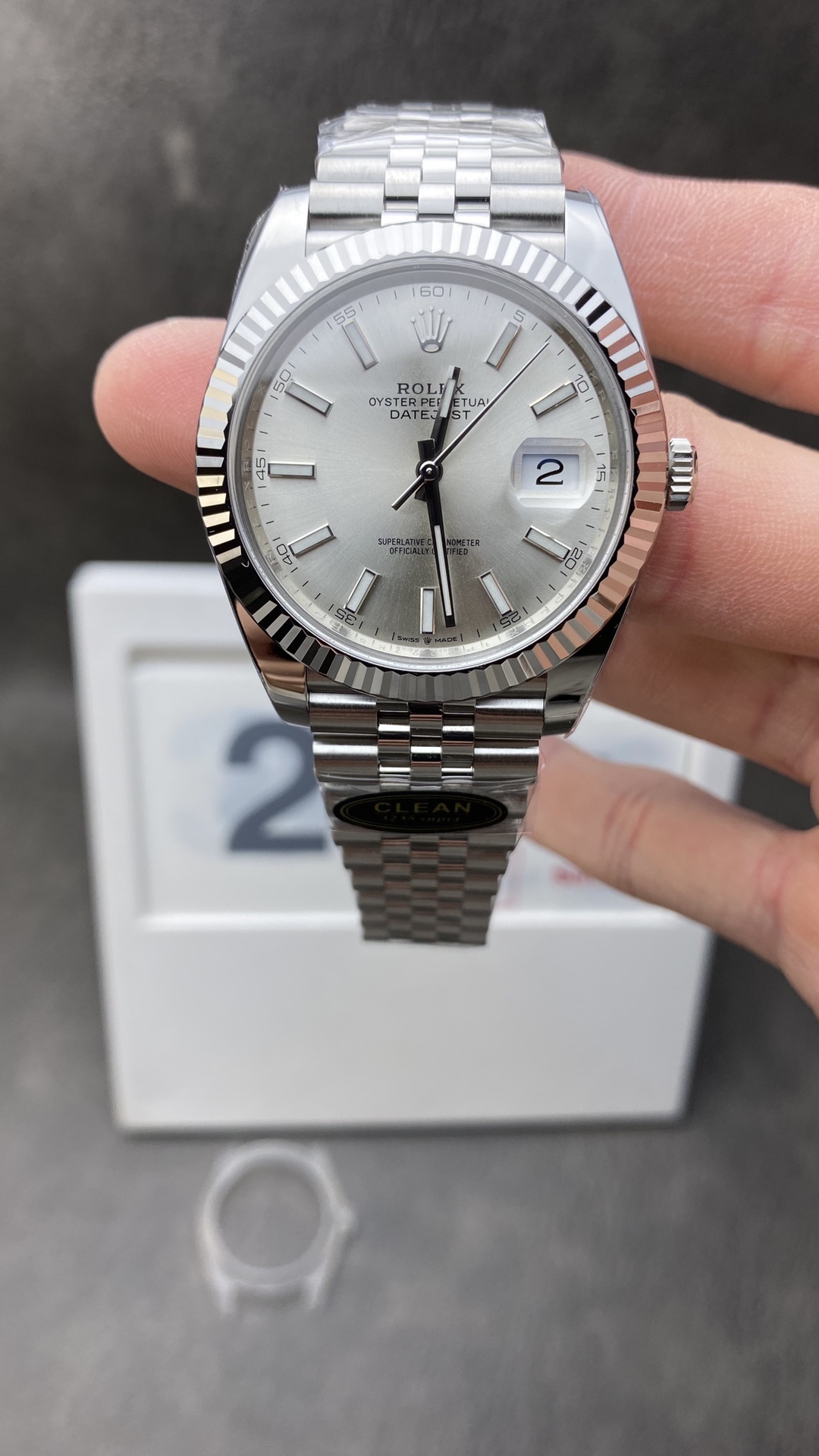 Victory Factory DateJust 41 126334 Super Clone Quality 904L Steel Silver Stick Dial on Jubilee Bracelet VR3235 Movement Clean Factory DateJust 41 126334 Super Clone Quality 904L Steel Silver Stick Dial on Jubilee Bracelet VR3235 Movement