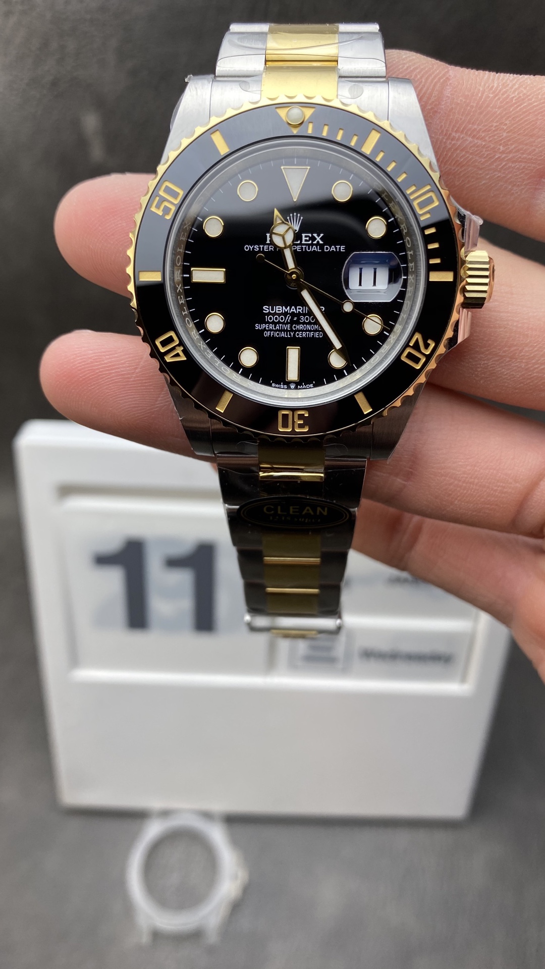 Victory Factory Rolex Submariner 126613LN Black Dial Black Ceramic Bezel 41mm 904 Steel Case Two Tone Yollow Gold Steel Oyster Bracelet VR3235 Clean Factory Rolex Submariner 126613LN Black Dial Black Ceramic Bezel 41mm 904 Steel Case Two Tone Yollow Gold Steel Oyster Bracelet VR3235