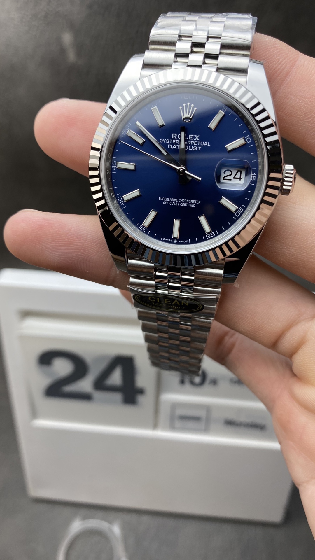 Victory Factory Watches Victory Watches Store CF Datejust 41mm 126334 Blue Dial with Stick Markers 904L Oystersteel Jubilee Bracelet DanDong 3235 Movement Clean Factory Watches Clean Watches Store CF Datejust 41mm 126334 Blue Dial with Stick Markers 904L Oystersteel Jubilee Bracelet DanDong 3235 Movement