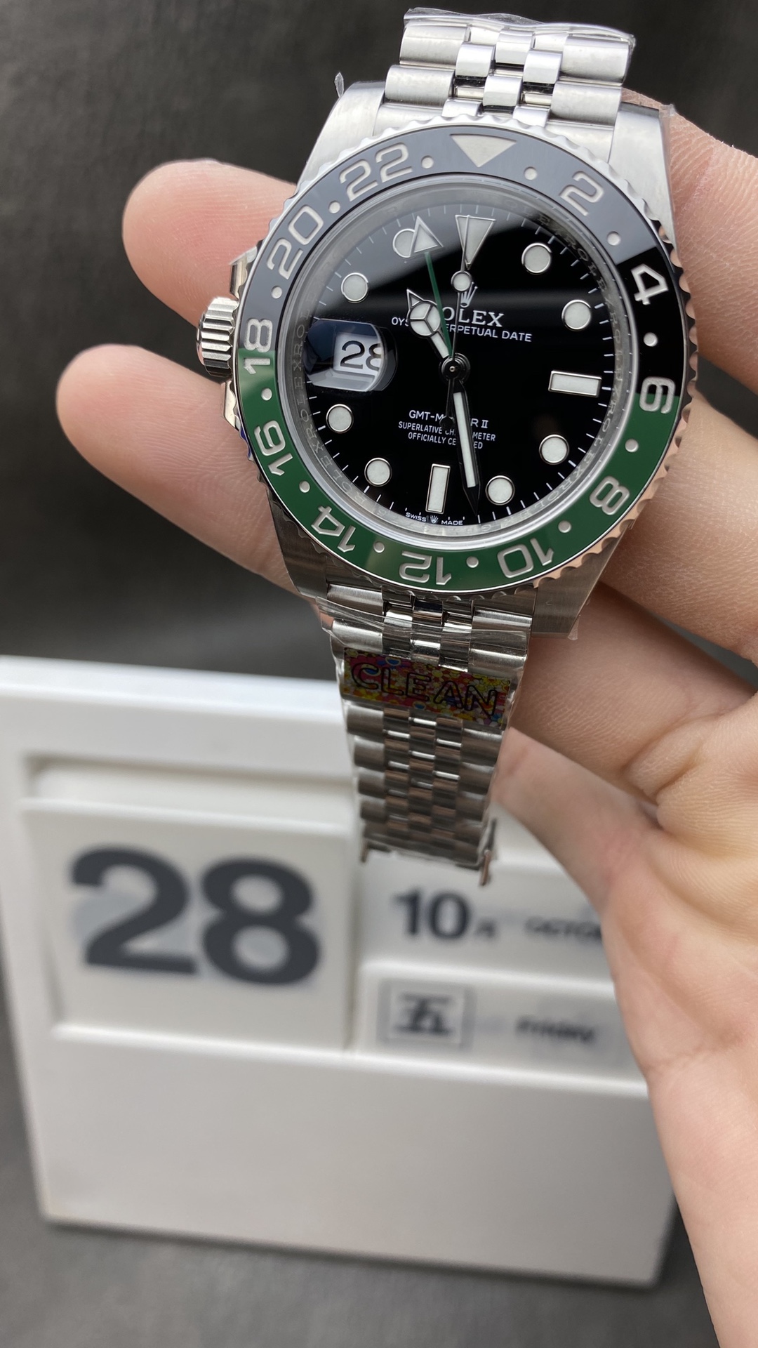 Victory Watch Offical Store CF Rolex Sprite GMT-Master II 126720VTNR Black Dial Green & Black Ceramic Bezel 904L Oystersteel Jubilee Bracelt SA3285 Movement Clean Watch Offical Store CF Rolex Sprite GMT-Master II 126720VTNR Black Dial Green & Black Ceramic Bezel 904L Oystersteel Jubilee Bracelt SA3285 Movement