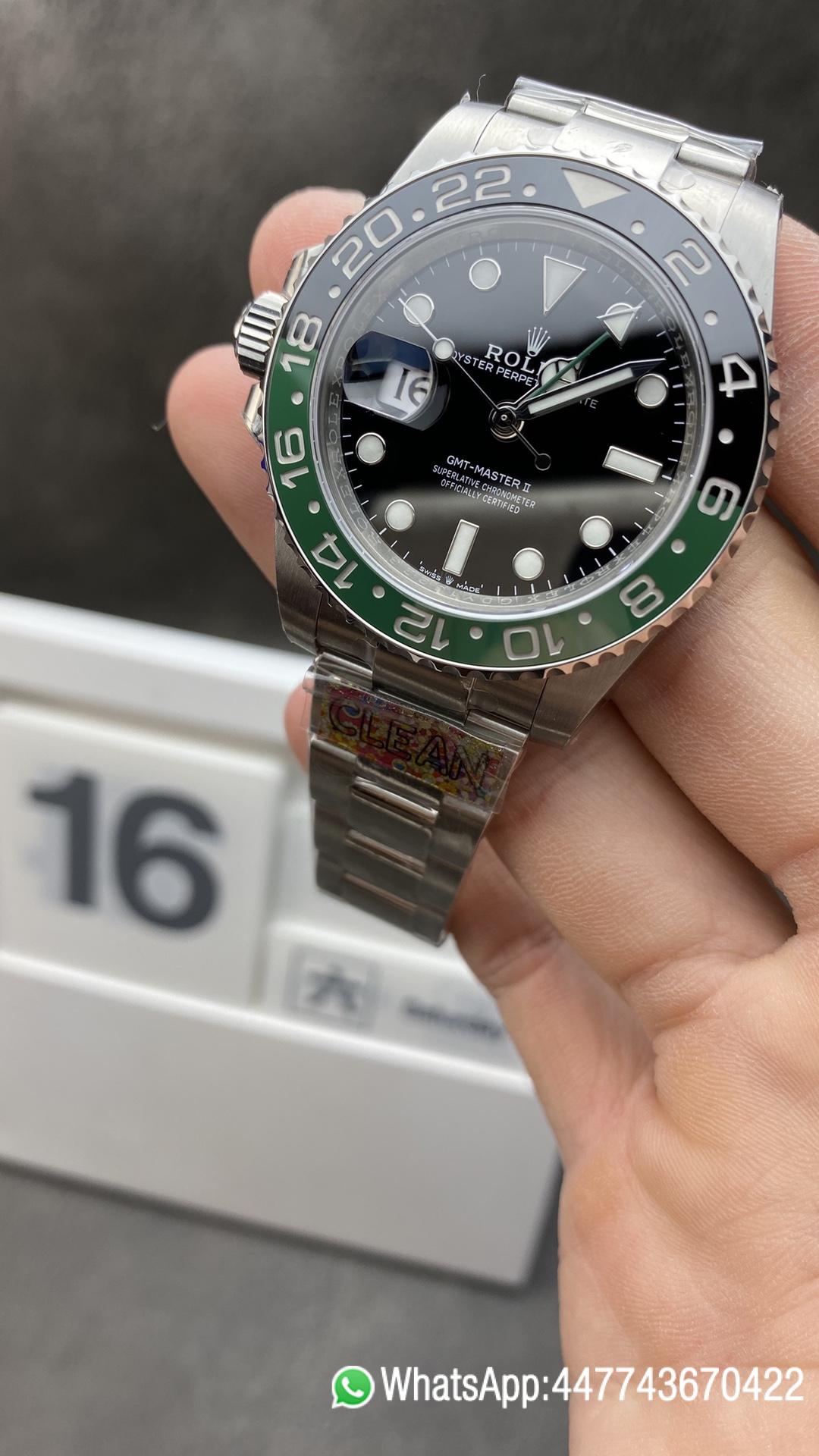 Victory Watch Offical Store CF Rolex Sprite GMT Master II 126720VTNR Black Dial Green Black Ceramic Bezel 904L Oystersteel Oyster Bracelt SA3285 Movement Clean Watch Offical Store CF Rolex Sprite GMT Master II 126720VTNR Black Dial Green Black Ceramic Bezel 904L Oystersteel Oyster Bracelt SA3285 Movement