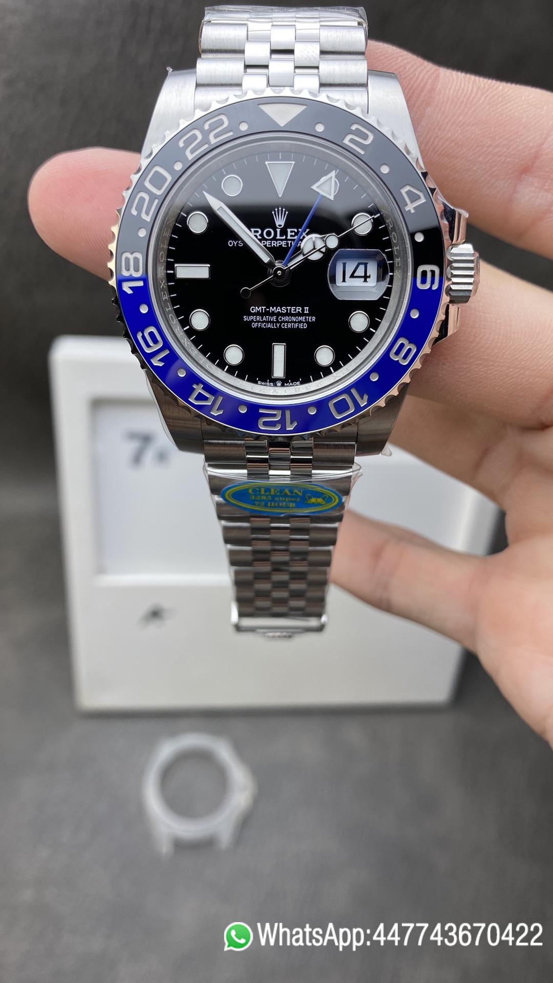 Super Clone GMT Master II 126710BLNR Batgirl Blue Black Ceramic Bezel Black Dial DD3285 72 Hours Power Reserve CHS Jubilee Bracelet Clean Factory GMT Master II 126710BLNR Batgirl Blue Black Ceramic Bezel Black Dial DD3285 72 Hours Power Reserve CHS Jubilee Bracelet
