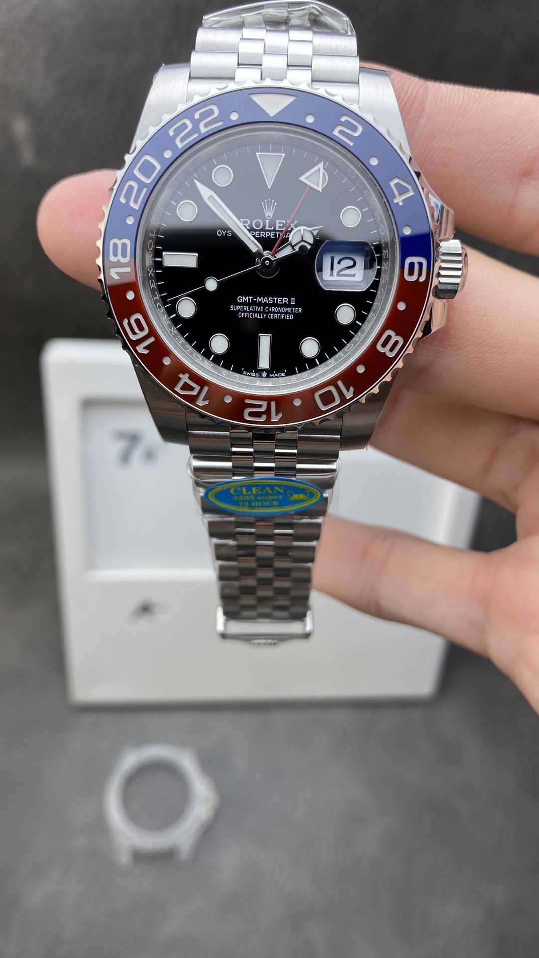 Victory Factory Rolex GMT Master II 126710BLRO Pepsi Blue Red Ceramic Bezel Black Dial 904L Steel Case Jubilee Bracelet DD3285 Caliber CHS Clean Factory Rolex GMT Master II 126710BLRO Pepsi Blue Red Ceramic Bezel Black Dial 904L Steel Case Jubilee Bracelet DD3285 Caliber CHS