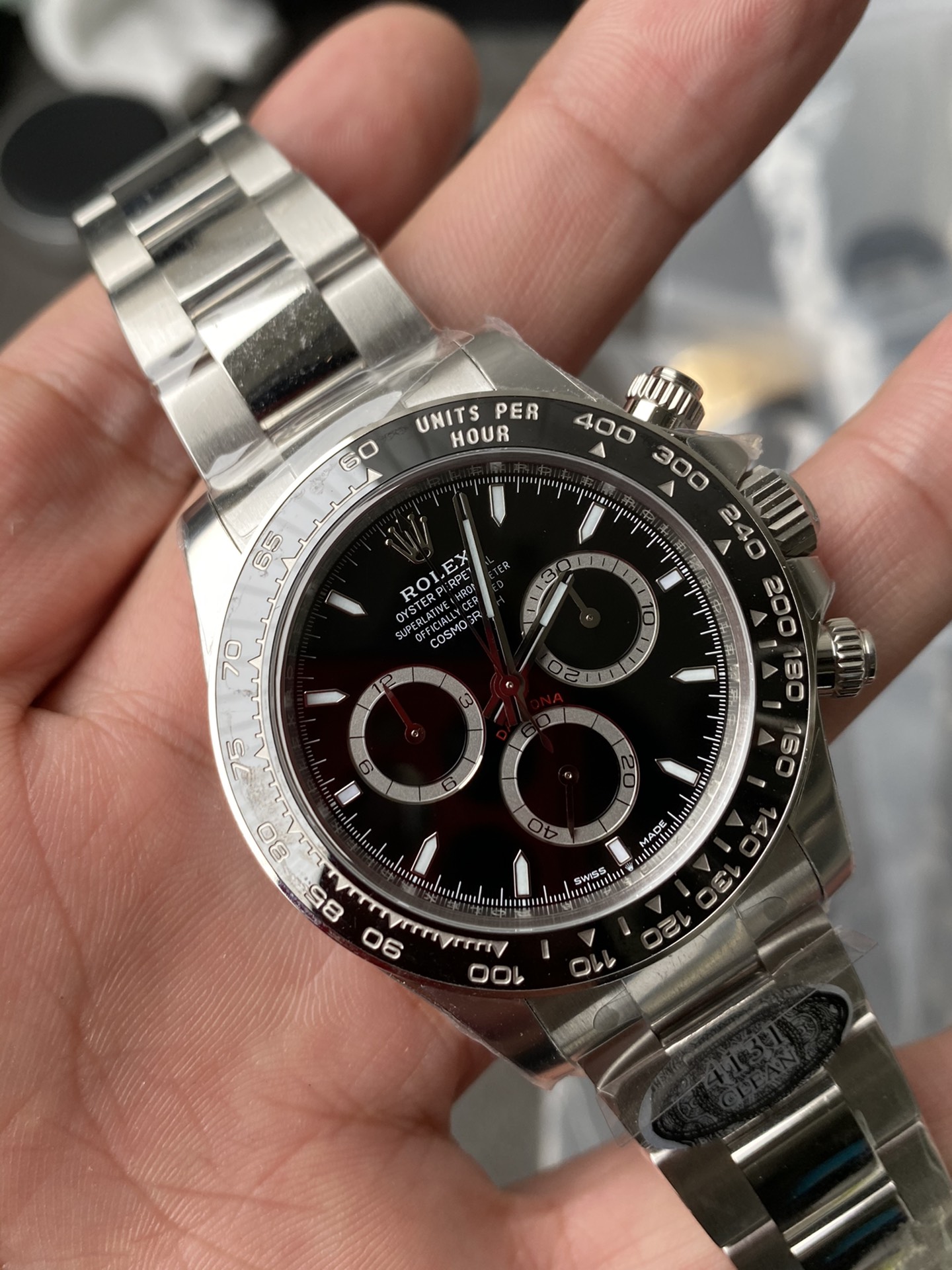 Victory Factory Watch CF Watches Rolex Daytona 126500LN Black Dial Black Cerachrom Bezel 904L Oystersteel SH4131 Movement 02 Clean Factory Watch CF Watches Rolex Daytona 126500LN Black Dial Black Cerachrom Bezel 904L Oystersteel SH4131 Movement 02