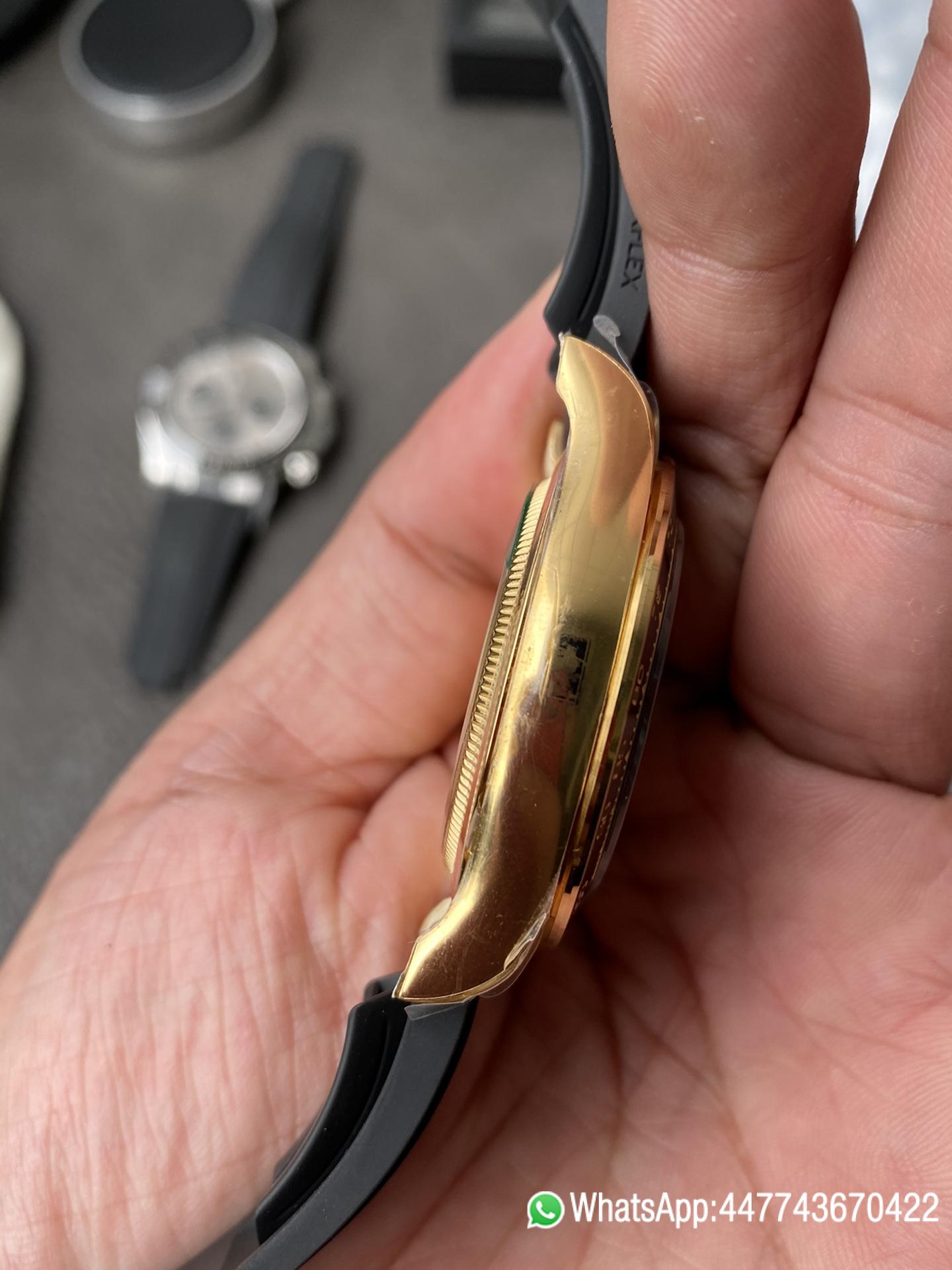 Super Clone Watch Rolex Daytoan 126518 Yellow Gold Dial Black Ceramic Bezel Oysterflex Strap SH4131 Movement 006 Super Clone Watch Rolex Daytoan 126518 Yellow Gold Dial Black Ceramic Bezel Oysterflex Strap SH4131 Movement 006