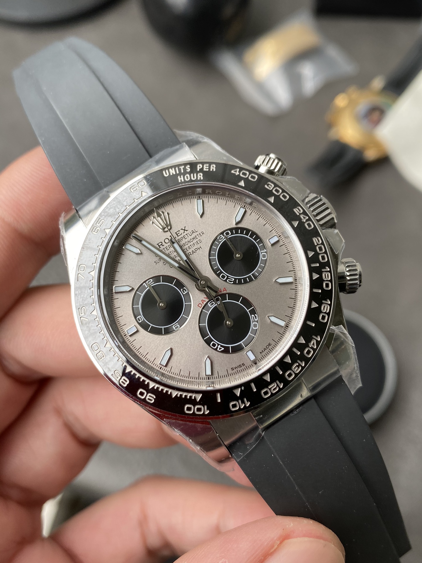 Victory Factory Watch Rolex Daytona 126519 Grey Dial 904L Stainless Steel Oysterflex Strap SH4131 Movement 72 Hours Power Reserve 02 Clean Factory Watch Rolex Daytona 126519 Grey Dial 904L Stainless Steel Oysterflex Strap SH4131 Movement 72 Hours Power Reserve 02