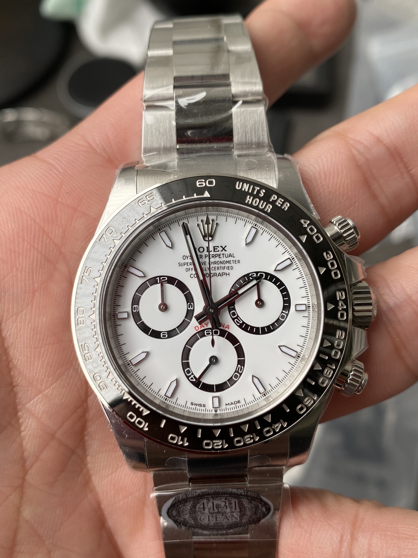 Victory Factory Watch Rolex Daytona Panda 126500LN White Dial Black Cerachrom Bezel 904L Oystersteel SH4131 Movement 01 Clean Factory Watch Rolex Daytona Panda 126500LN White Dial Black Cerachrom Bezel 904L Oystersteel SH4131 Movement 01