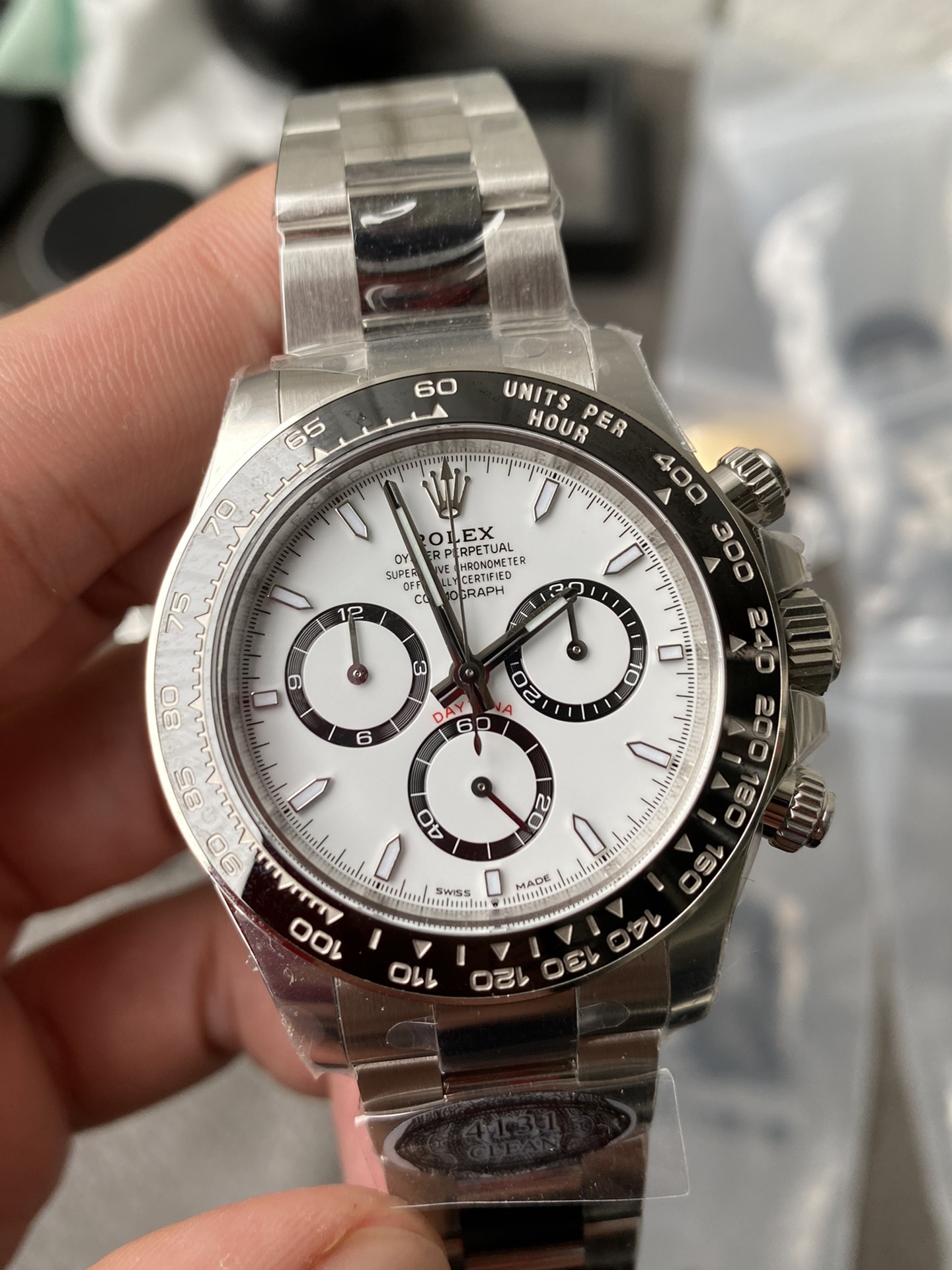 Victory Factory Watch Rolex Daytona Panda 126500LN White Dial Black Cerachrom Bezel 904L Oystersteel SH4131 Movement 02 Clean Factory Watch Rolex Daytona Panda 126500LN White Dial Black Cerachrom Bezel 904L Oystersteel SH4131 Movement 02