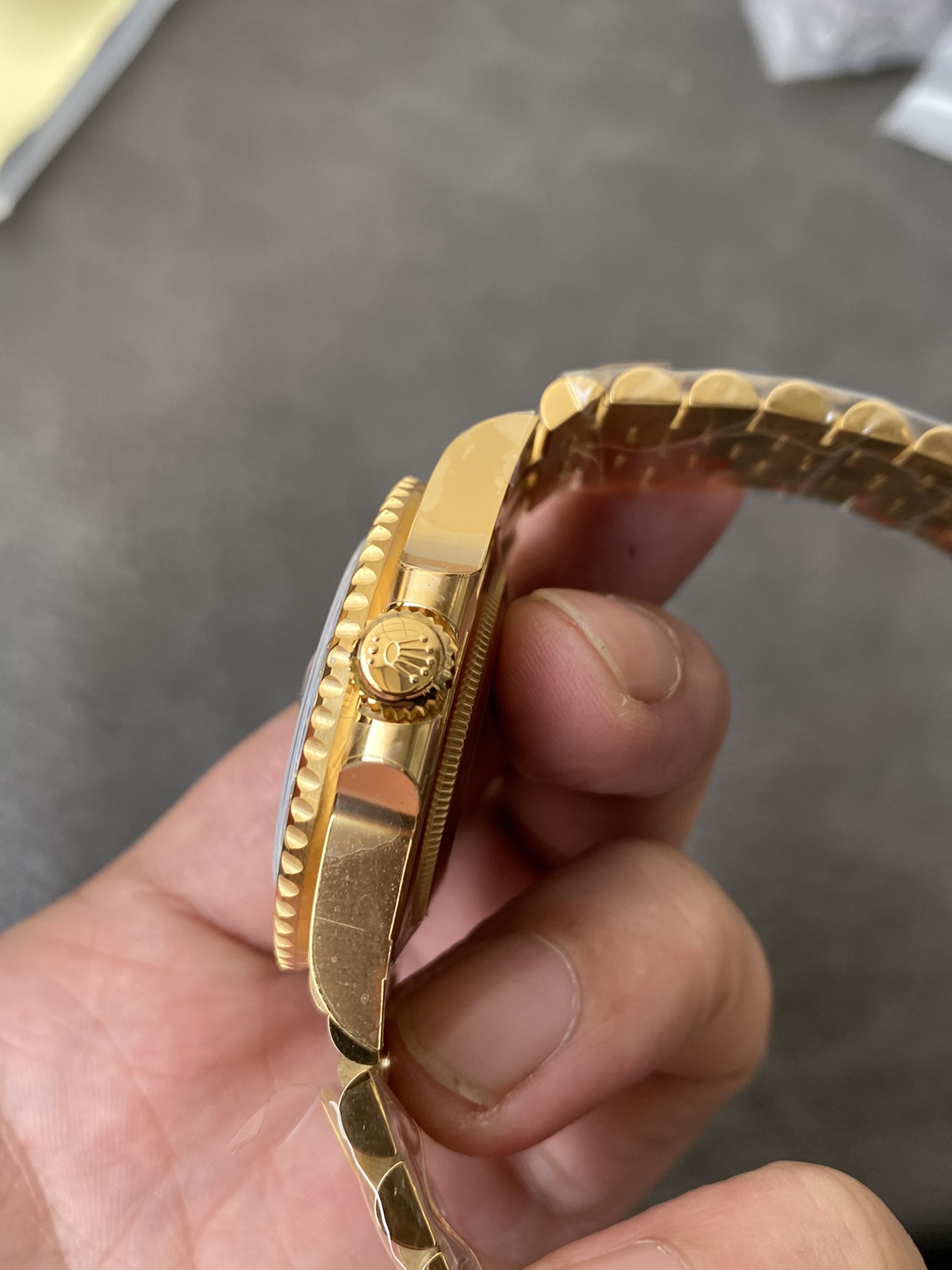 CF Rolex Victory Factory GMT Master II 126718GRNR Full Yellow Gold Black Grey Bezel Black Dial Jubilee Bracelet DD3285 Movement 05 CF Rolex Clean Factory GMT Master II 126718GRNR Full Yellow Gold Black Grey Bezel Black Dial Jubilee Bracelet DD3285 Movement 05