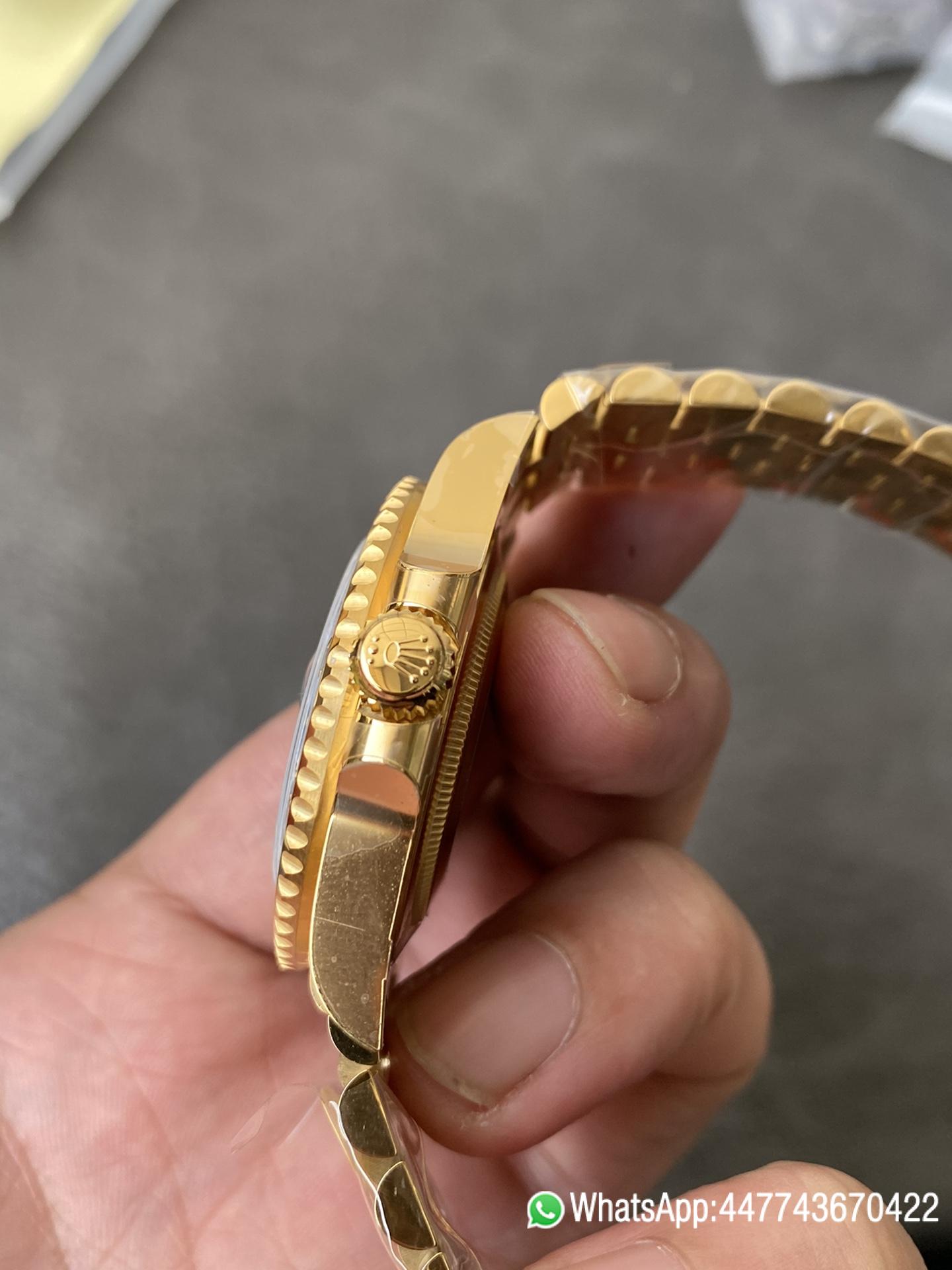 CF Rolex Super Clone GMT Master II 126718GRNR Full Yellow Gold Black Grey Bezel Black Dial Jubilee Bracelet DD3285 Movement 05 CF Rolex Super Clone GMT Master II 126718GRNR Full Yellow Gold Black Grey Bezel Black Dial Jubilee Bracelet DD3285 Movement 05