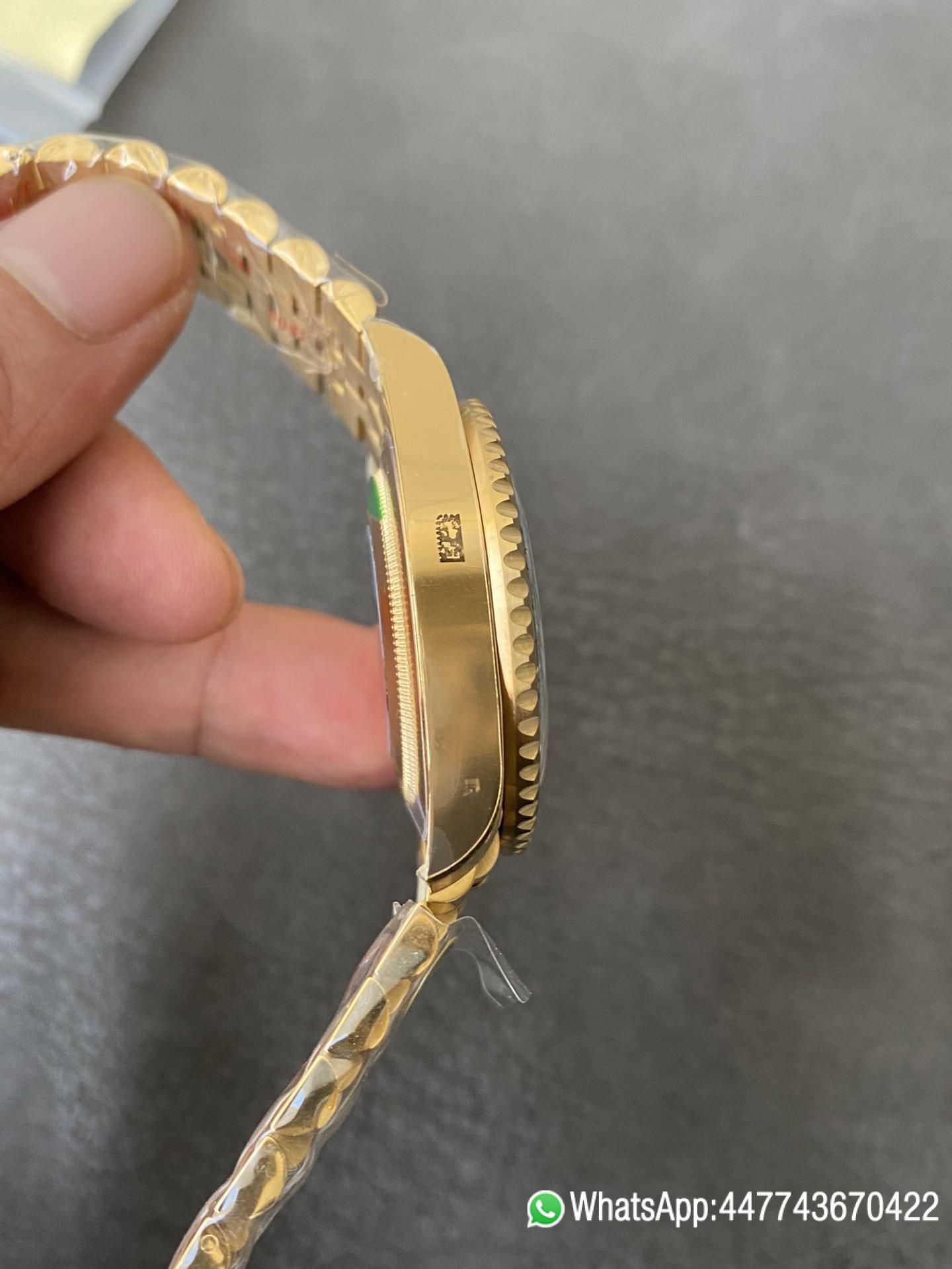 CF Rolex Super Clone GMT Master II 126718GRNR Full Yellow Gold Black Grey Bezel Black Dial Jubilee Bracelet DD3285 Movement 06 CF Rolex Super Clone GMT Master II 126718GRNR Full Yellow Gold Black Grey Bezel Black Dial Jubilee Bracelet DD3285 Movement 06