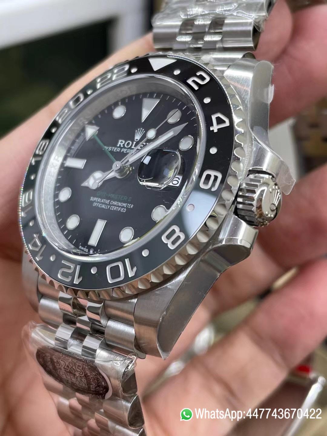 Super Clone GMT Master II 126710GRNR Black Gray Ceramic Bezel 904L Oystersteel Jubilee Strap DD3285 Movement 04 Super Clone GMT Master II 126710GRNR Black Gray Ceramic Bezel 904L Oystersteel Jubilee Strap DD3285 Movement 04