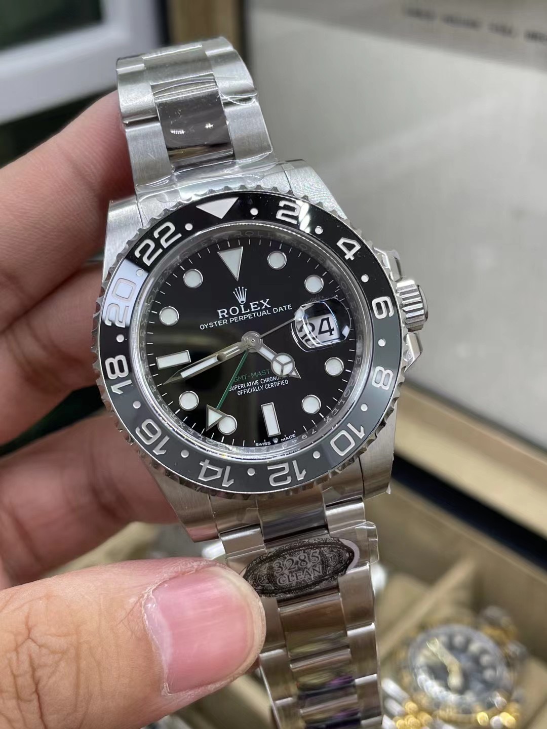 Victory Factory GMT Master II 126710GRNR Black Gray Ceramic Bezel 904L Oystersteel Oyster Strap DD3285 Movement 01 Clean Factory GMT Master II 126710GRNR Black Gray Ceramic Bezel 904L Oystersteel Oyster Strap DD3285 Movement 01