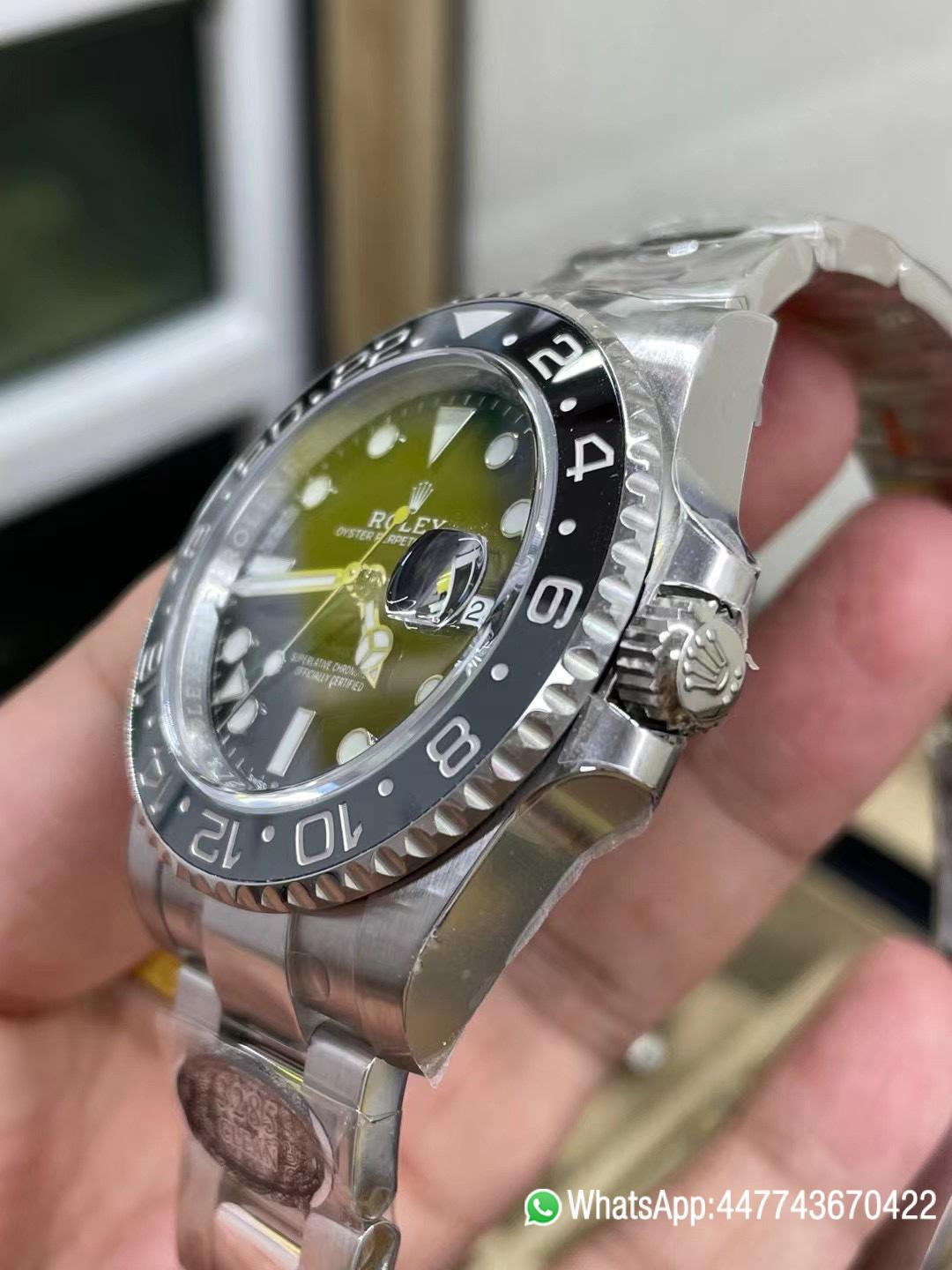 Super Clone GMT Master II 126710GRNR Black Gray Ceramic Bezel 904L Oystersteel Oyster Strap DD3285 Movement 04 Super Clone GMT Master II 126710GRNR Black Gray Ceramic Bezel 904L Oystersteel Oyster Strap DD3285 Movement 04