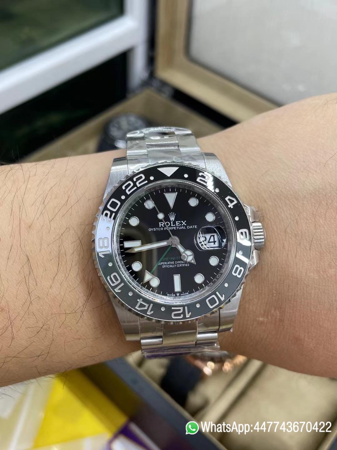 Super Clone GMT Master II 126710GRNR Black Gray Ceramic Bezel 904L Oystersteel Oyster Strap DD3285 Movement 08 Super Clone GMT Master II 126710GRNR Black Gray Ceramic Bezel 904L Oystersteel Oyster Strap DD3285 Movement 08