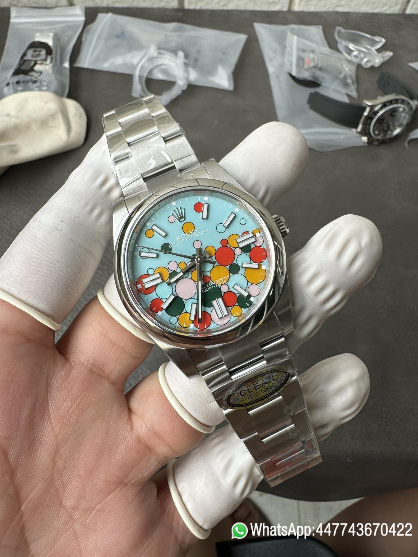 Super Clone Oyster Perpetual 124300 CF OP Watch 41mm 904L Steel Celebration Dial VR3230 01 Super Clone Oyster Perpetual 124300 CF OP Watch 41mm 904L Steel Celebration Dial VR3230 01