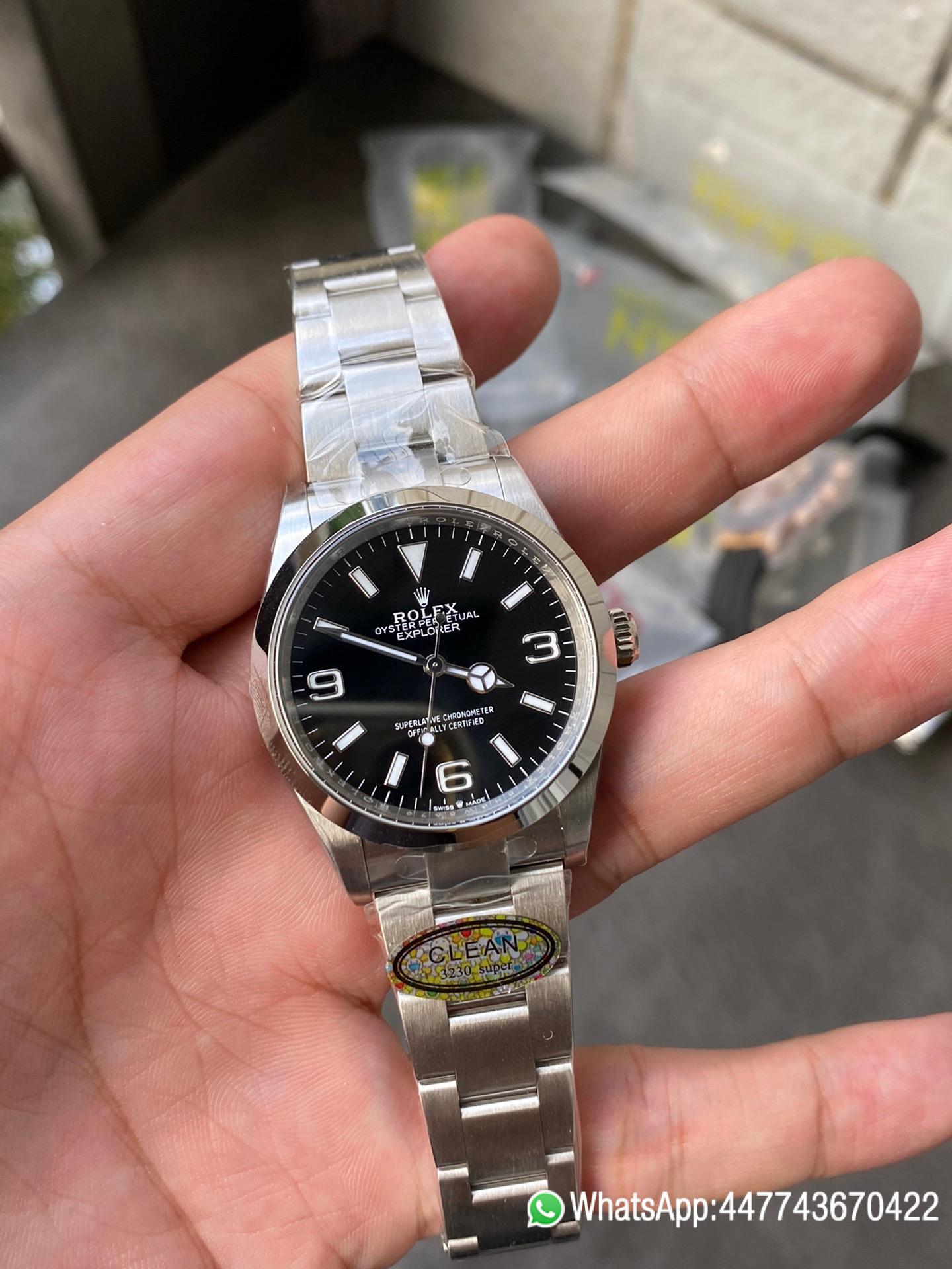 Super Clone Rolex Explorer 124270 36mm Black Dial 904L Steel Case Oyster Bracelet VR3230 Movement 01 Super Clone Rolex Explorer 124270 36mm Black Dial 904L Steel Case Oyster Bracelet VR3230 Movement 01