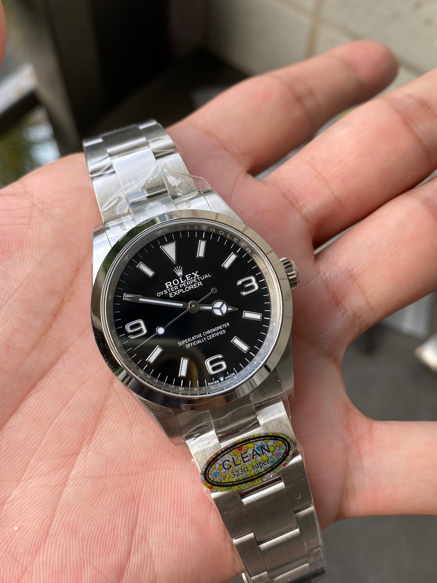 Victory Factory Rolex Explorer 124270 36mm Black Dial 904L Steel Case Oyster Bracelet VR3230 Movement 02 Clean Factory Rolex Explorer 124270 36mm Black Dial 904L Steel Case Oyster Bracelet VR3230 Movement 02