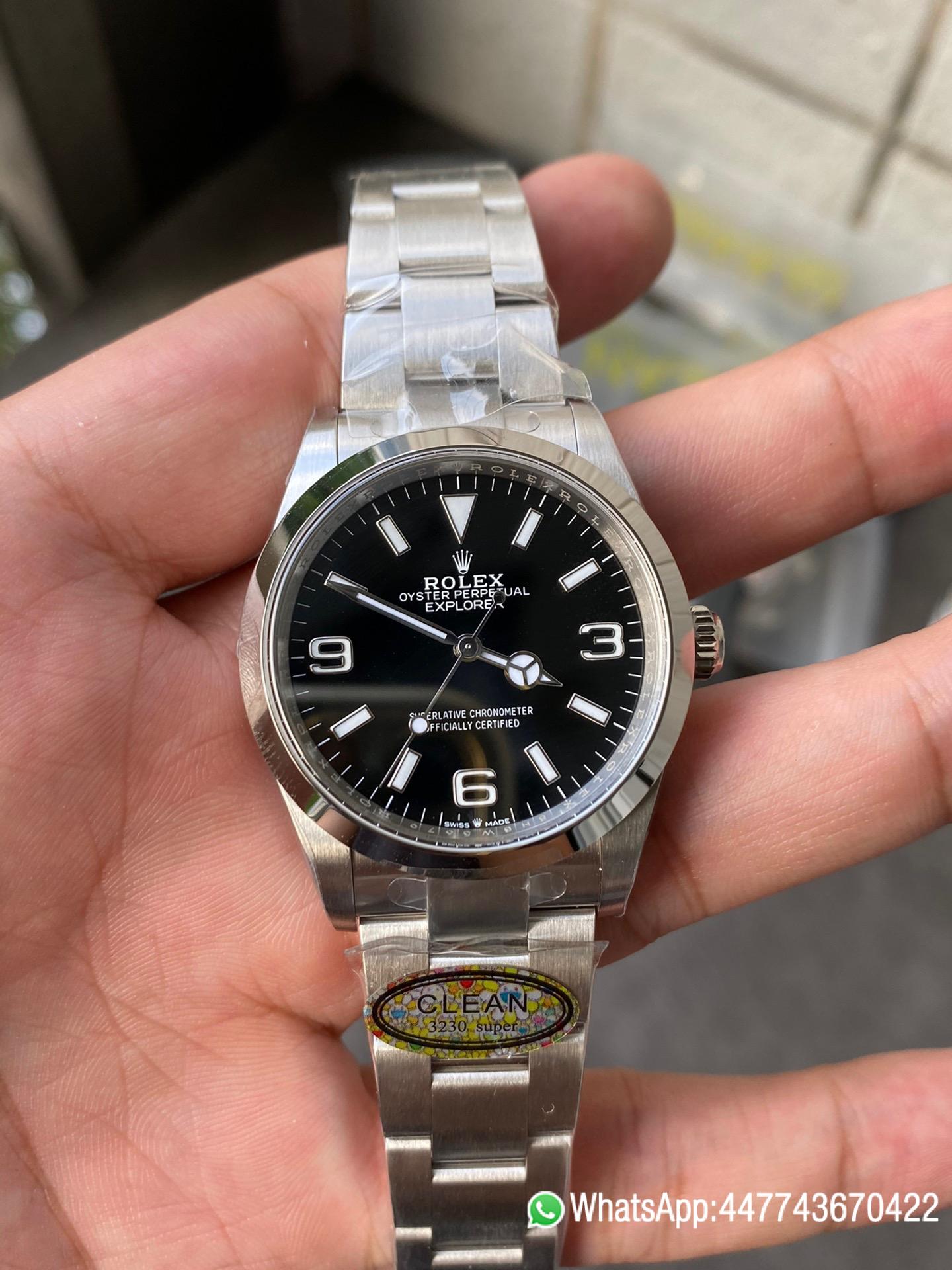 Super Clone Rolex Explorer 124270 36mm Black Dial 904L Steel Case Oyster Bracelet VR3230 Movement 03 Super Clone Rolex Explorer 124270 36mm Black Dial 904L Steel Case Oyster Bracelet VR3230 Movement 03