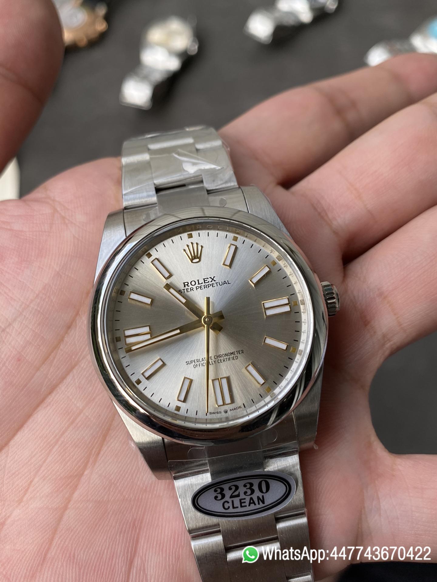 Super Clone Rolex Oyster Perpetual 124300 CP OP 41mm Silver Dial 904L Steel VR3230 Movement 03 Super Clone Rolex Oyster Perpetual 124300 CP OP 41mm Silver Dial 904L Steel VR3230 Movement 03