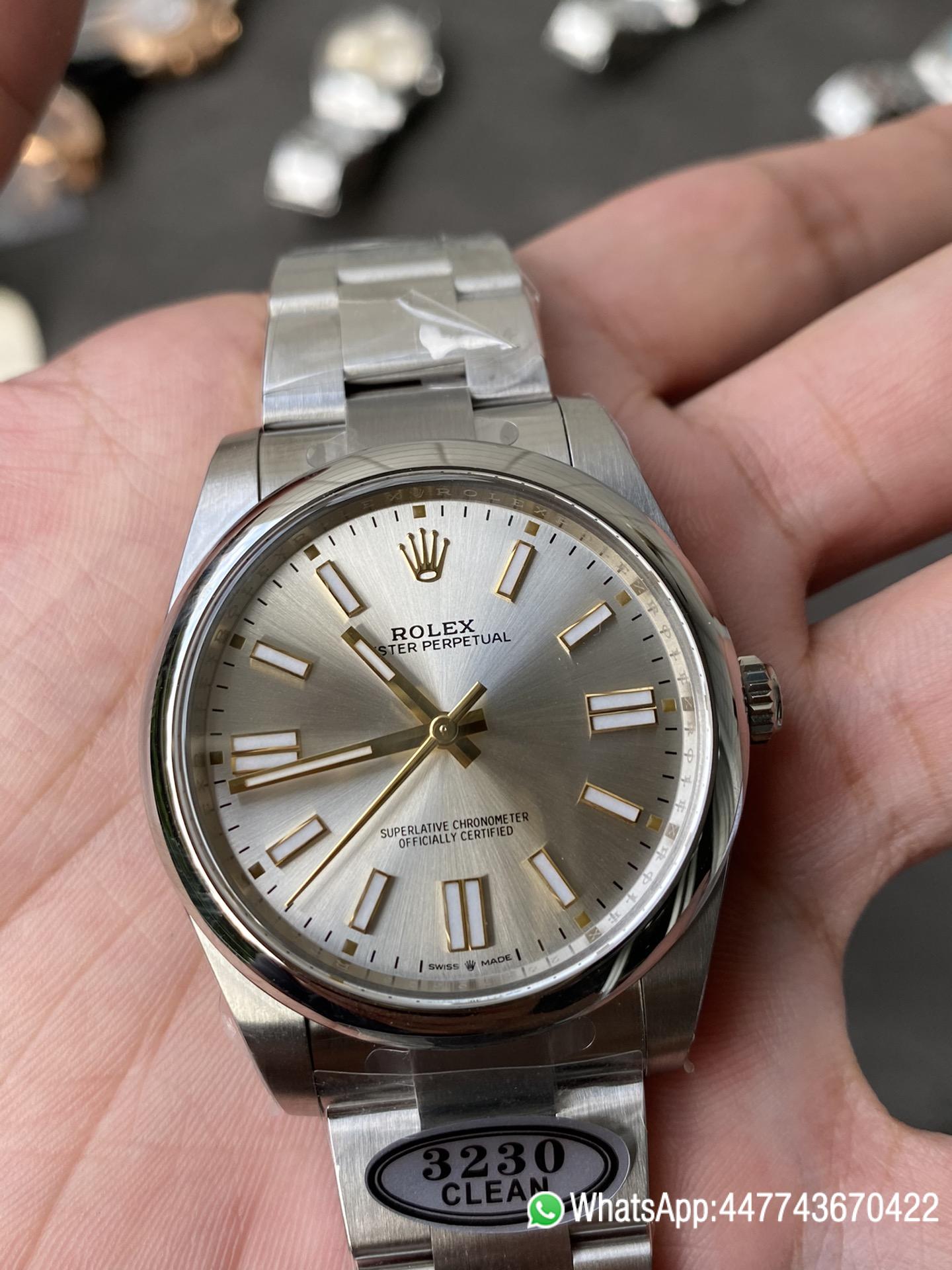 Super Clone Rolex Oyster Perpetual 124300 CP OP 41mm Silver Dial 904L Steel VR3230 Movement 04 Super Clone Rolex Oyster Perpetual 124300 CP OP 41mm Silver Dial 904L Steel VR3230 Movement 04