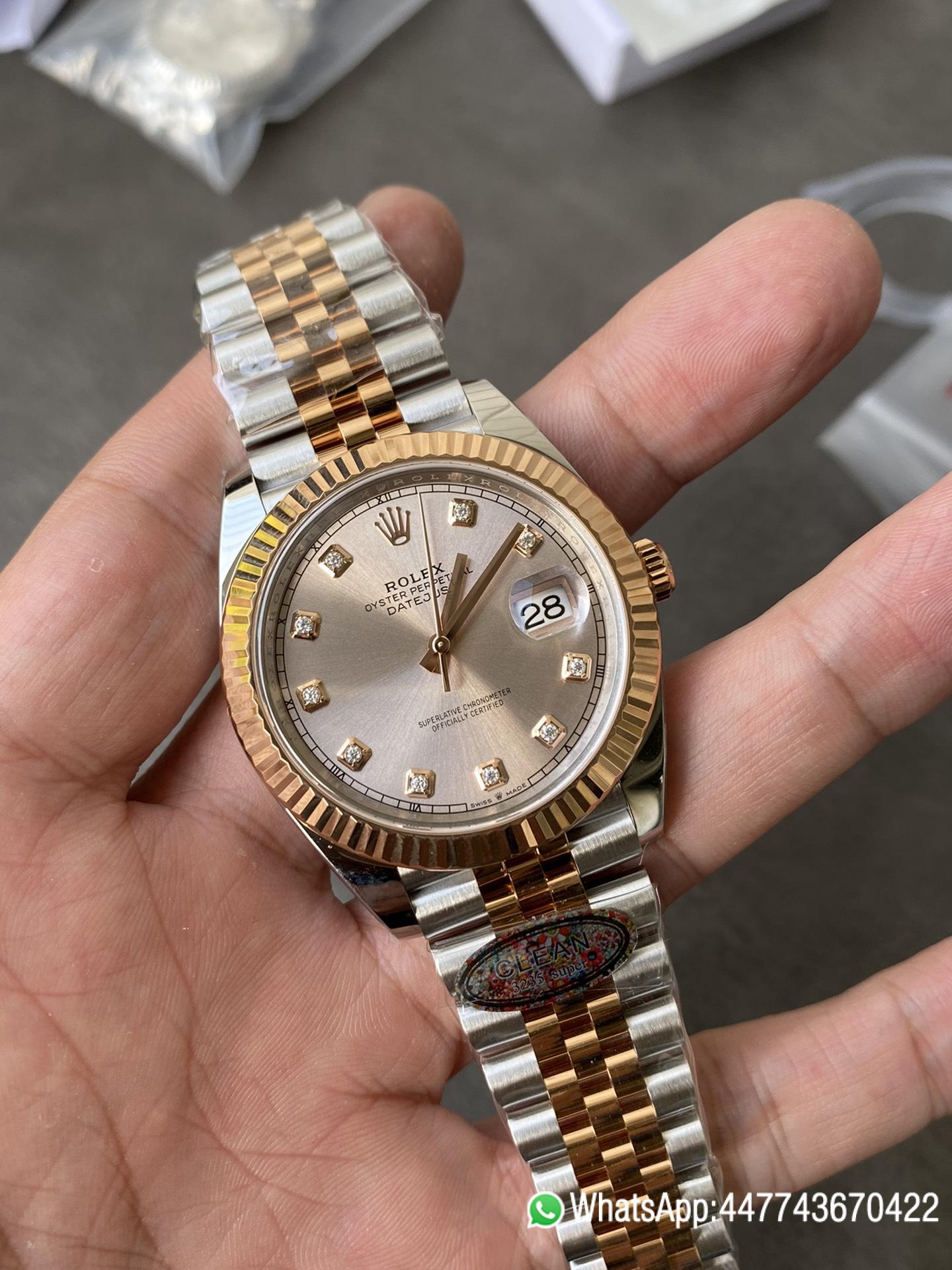 Super Clone Watches DateJust 41mm 126331 0008 Rose Gold Sundust Diamond Set Dial Jubilee Bracelet 3235 Movement 01 Super Clone Watches DateJust 41mm 126331 0008 Rose Gold Sundust Diamond Set Dial Jubilee Bracelet 3235 Movement 01