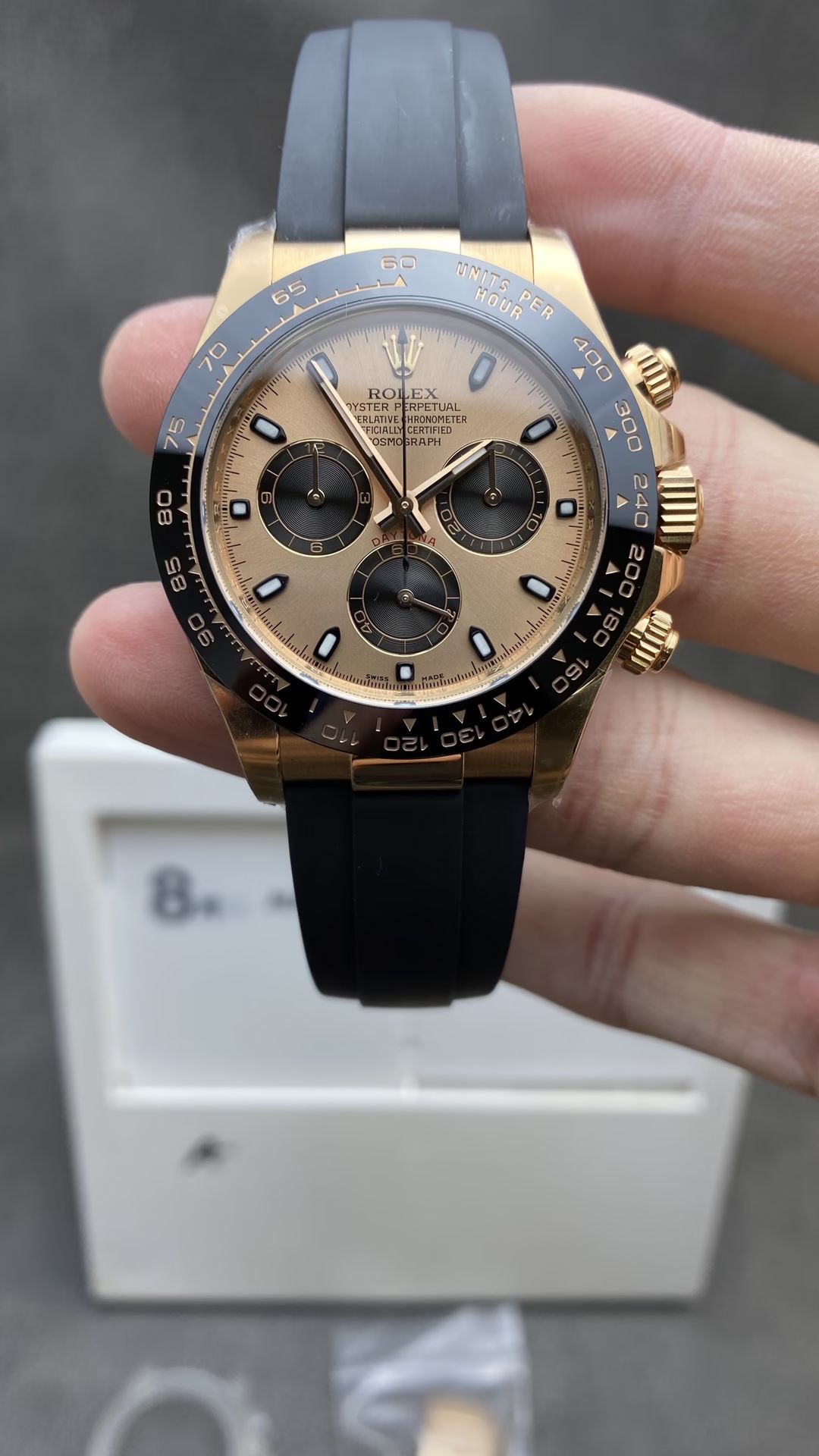 Victory Factory Daytona 116515 Rose Gold Case Rose Gold Dial with Black Chrono Sub Dial Oysterflex Strap DD4130 Movement Clean Factory Daytona 116515 Rose Gold Case Rose Gold Dial with Black Chrono Sub Dial Oysterflex Strap DD4130 Movement