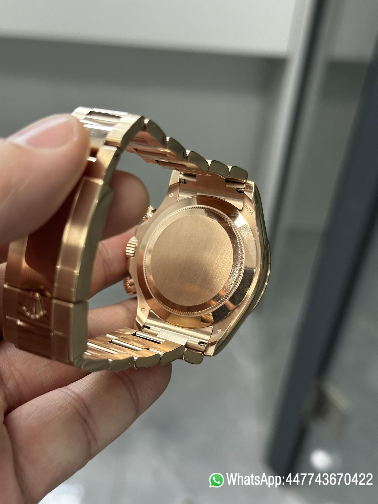 Super Clone Daytona M116505 0010 Rose Gold Case Bracelet White Dail DanDong Superclone 4130 Movement 05 Super Clone Daytona M116505 0010 Rose Gold Case Bracelet White Dail DanDong Superclone 4130 Movement 05