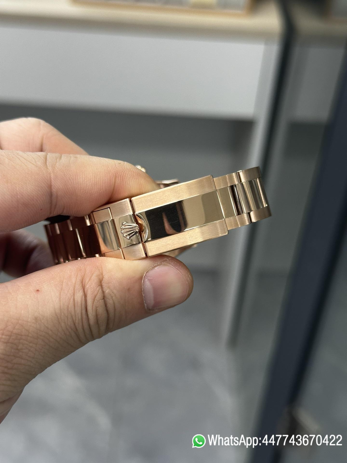 Super Clone Daytona M116505 0010 Rose Gold Case Bracelet White Dail DanDong Superclone 4130 Movement 06 Super Clone Daytona M116505 0010 Rose Gold Case Bracelet White Dail DanDong Superclone 4130 Movement 06