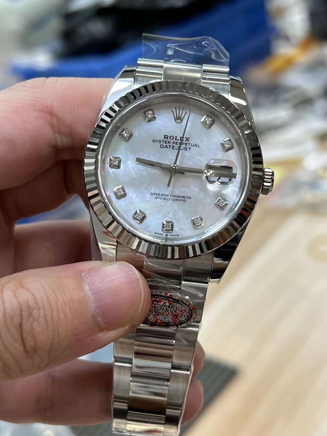 Victory Factory Rolex Datejust 41 m126334 0019 White MOP Dial with Diamonds Markers Oyster Bracelet 03 Clean Factory Rolex Datejust 41 m126334 0019 White MOP Dial with Diamonds Markers Oyster Bracelet 03