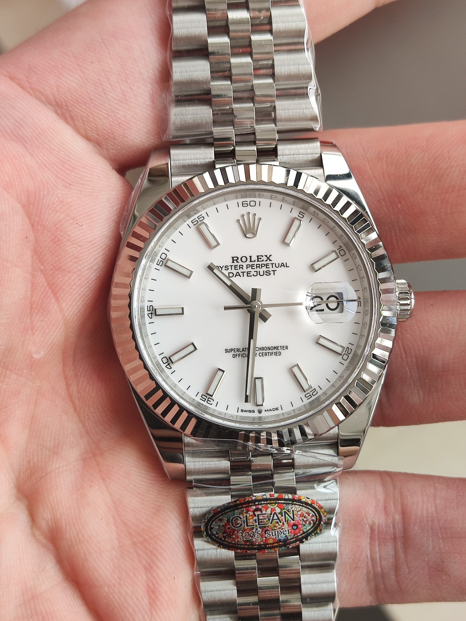 Victory Factory Rolex Datejust 41mm 126334 0010 White Dial 904L Steel Case Jubilee Bracelet DD3235 Movement 01 Clean Factory Rolex Datejust 41mm 126334 0010 White Dial 904L Steel Case Jubilee Bracelet DD3235 Movement 01