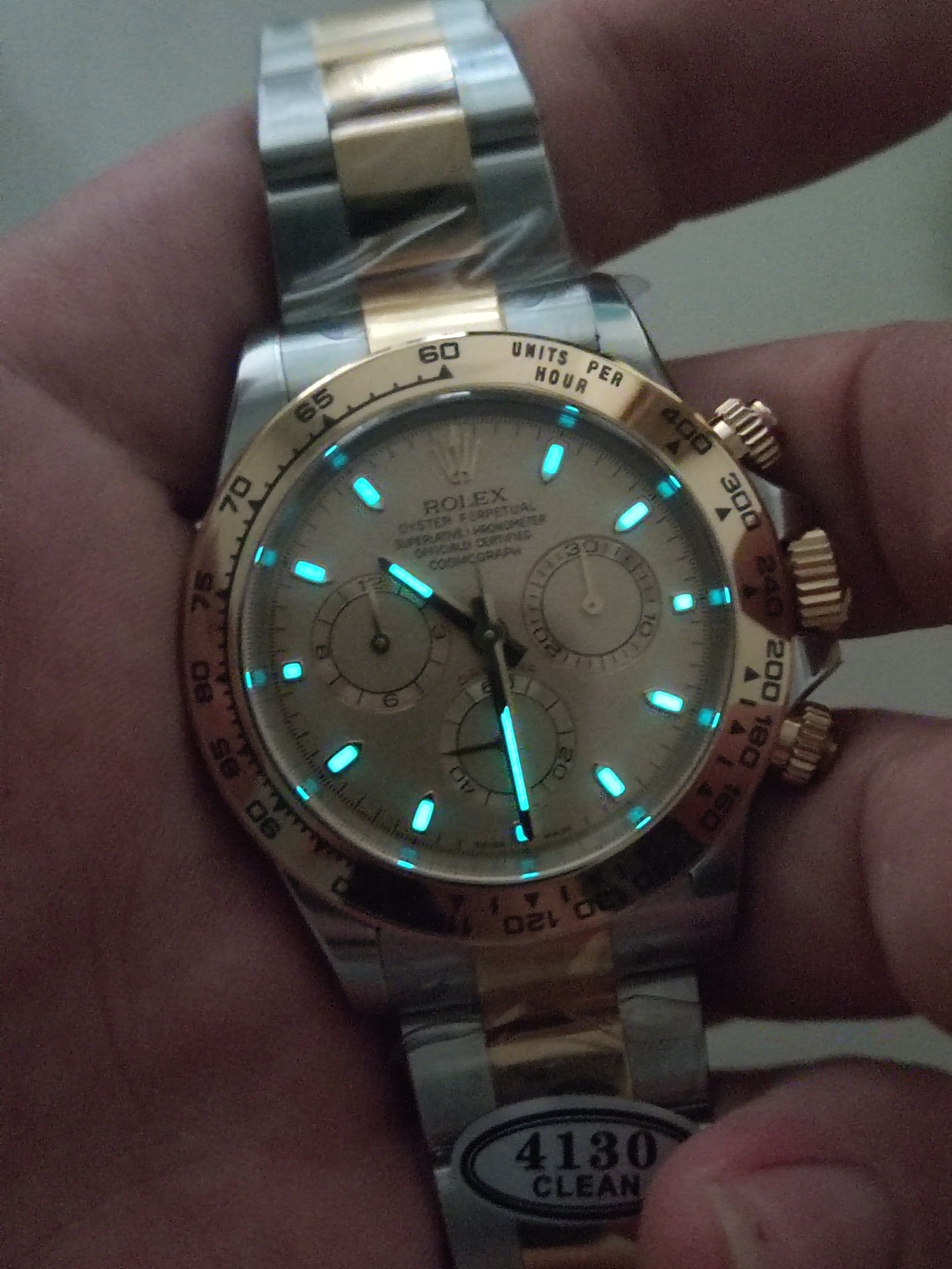 Victory Factory Watch Rolex Daytona 116503 Yellow Gold Steel Two Tone Braclet Champagne Dial Stick Markers 04 Clean Factory Watch Rolex Daytona 116503 Yellow Gold Steel Two Tone Braclet Champagne Dial Stick Markers 04