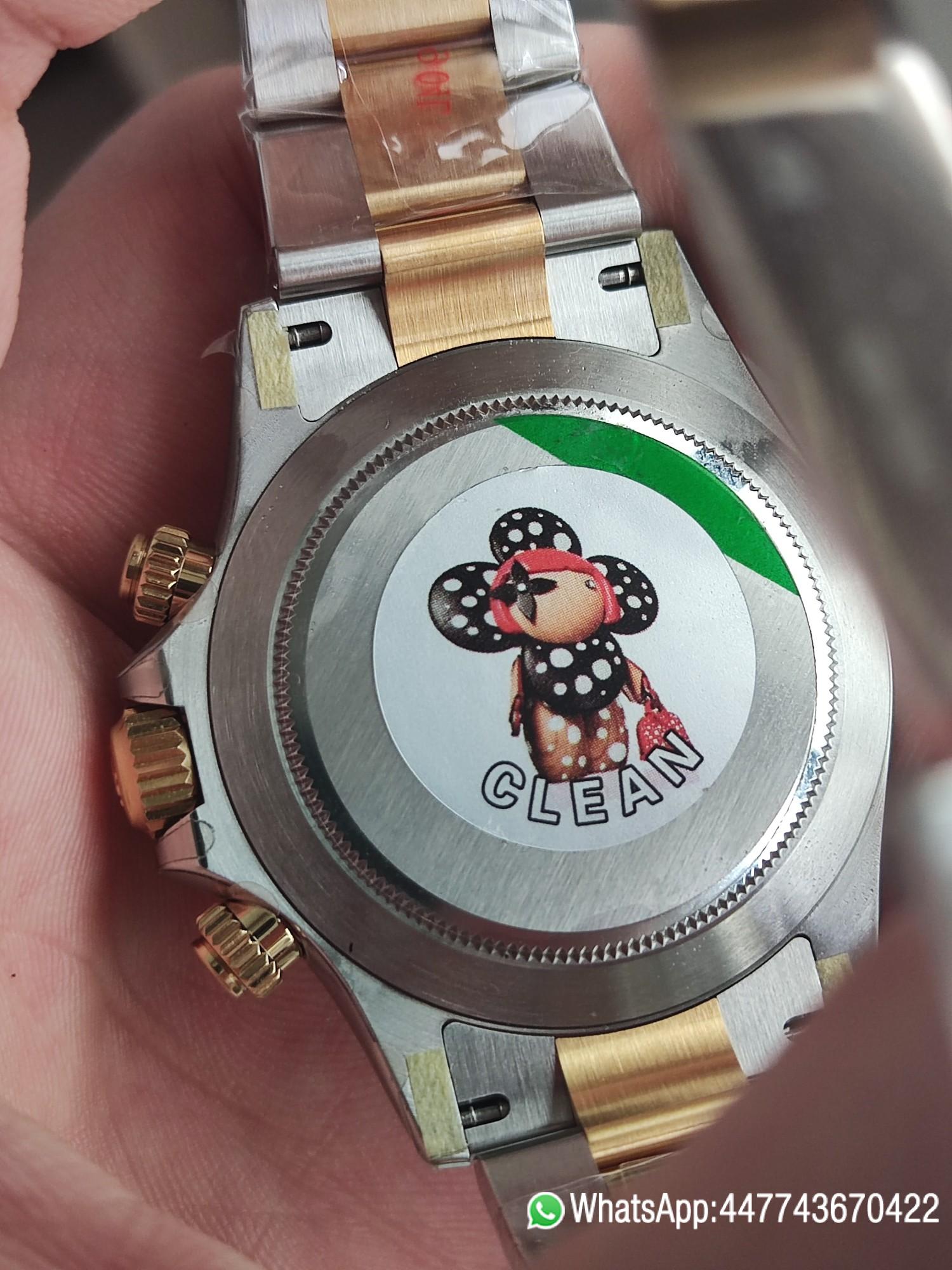 Super Clone Watch Rolex Daytona 116503 Yellow Gold Steel Two Tone Braclet Champagne Dial Stick Markers 05 Super Clone Watch Rolex Daytona 116503 Yellow Gold Steel Two Tone Braclet Champagne Dial Stick Markers 05