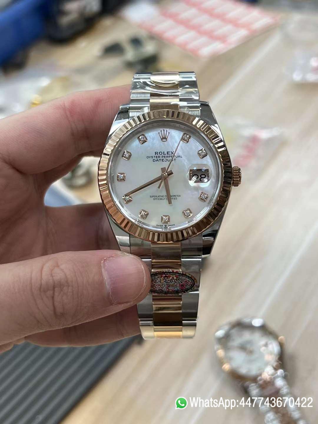 Super Clone Watches Rolex DateJust 41 m126331 0013 Rose Gold Mother of Pear Dial Oyster Bracelet 3235 Movement 01 Super Clone Watches Rolex DateJust 41 m126331 0013 Rose Gold Mother of Pear Dial Oyster Bracelet 3235 Movement 01