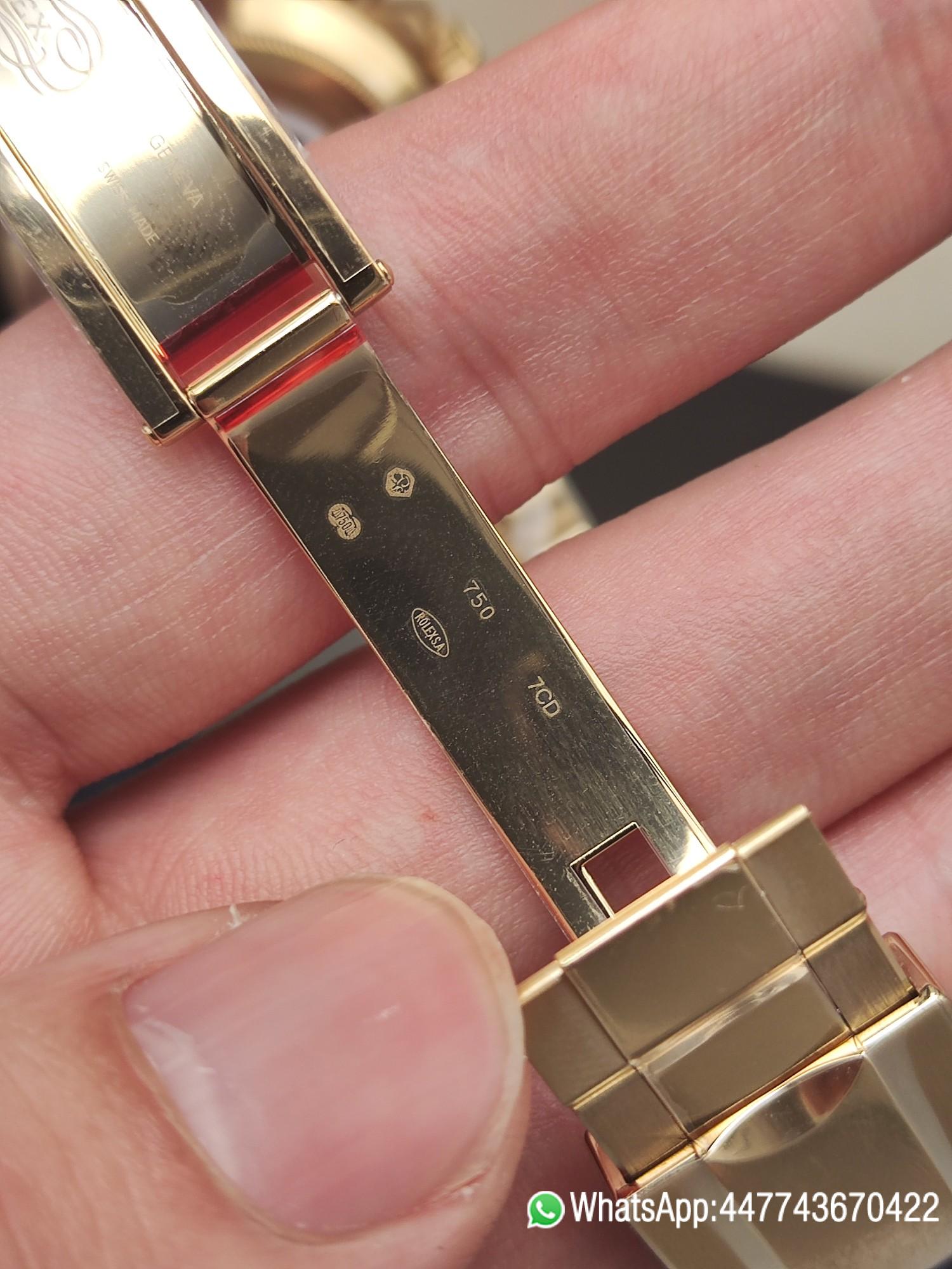 Clena Factory Rolex Daytona 116508 Yellow Gold Case Bracelet DD4130 Movement Black Dial Diamond Markers 08 Clena Factory Rolex Daytona 116508 Yellow Gold Case Bracelet DD4130 Movement Black Dial Diamond Markers 08
