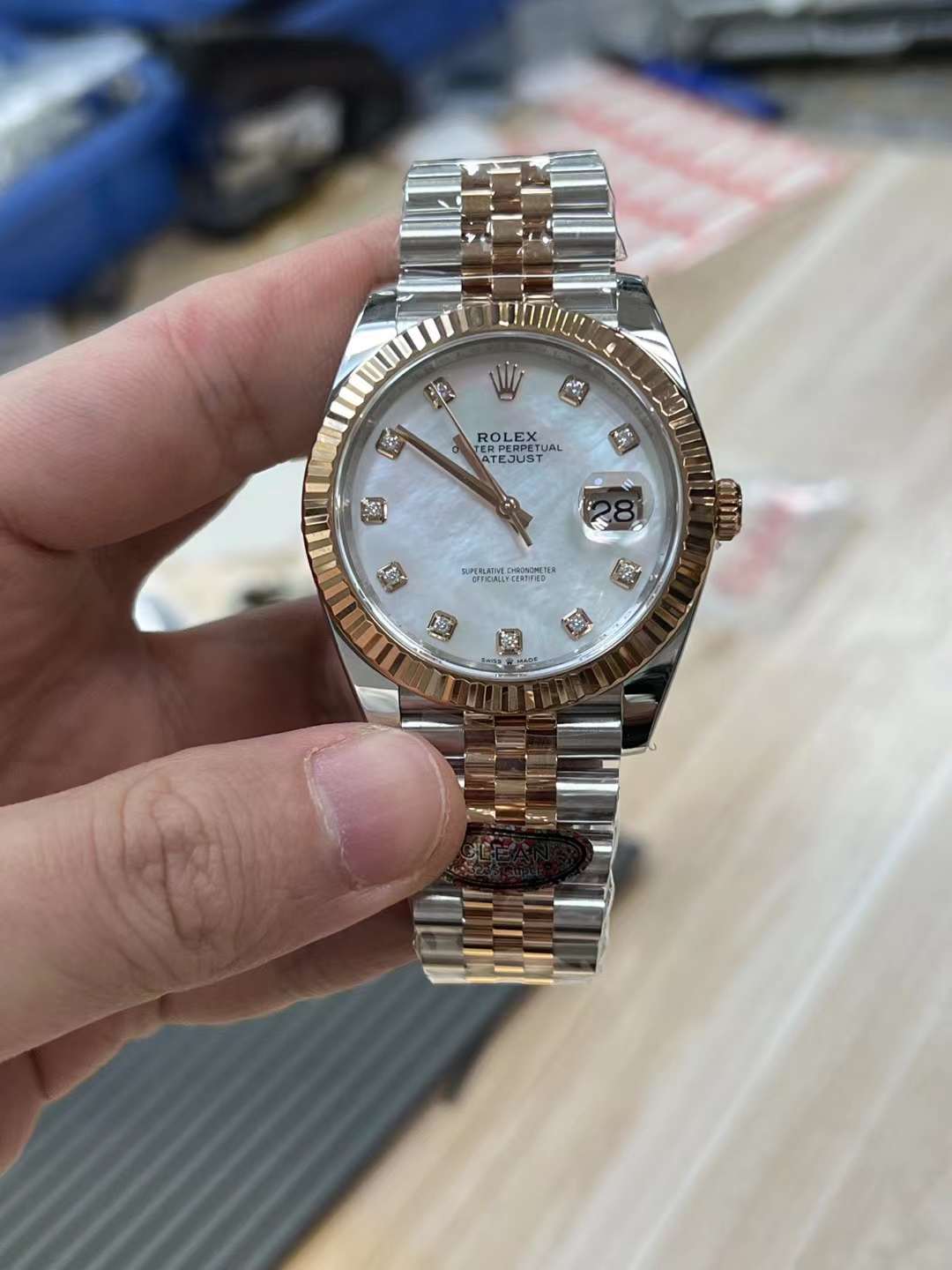 Victory Factory Datejust 126331 MOP Dial with Diamonds Markers Rose Gold Middle Link Jubilee Bracelet 3235 Movement Clean Factory Datejust 126331 MOP Dial with Diamonds Markers Rose Gold Middle Link Jubilee Bracelet 3235 Movement