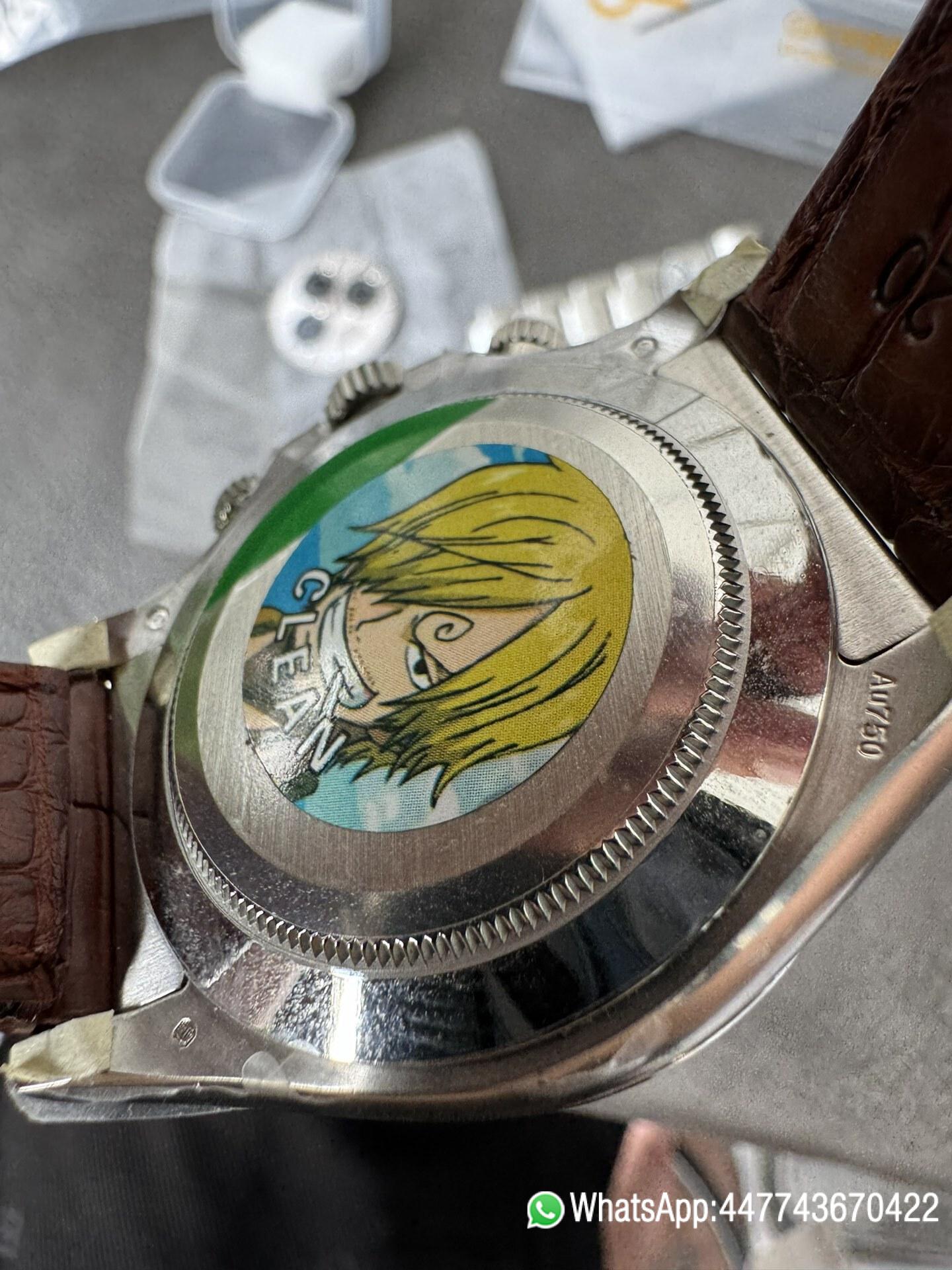 Super Clone Daytona 116519 Tahitian MOP Dial with Diamonds Markers DD 4130 Movement Alligator Leather Strap 07 Super Clone Daytona 116519 Tahitian MOP Dial with Diamonds Markers DD 4130 Movement Alligator Leather Strap 07