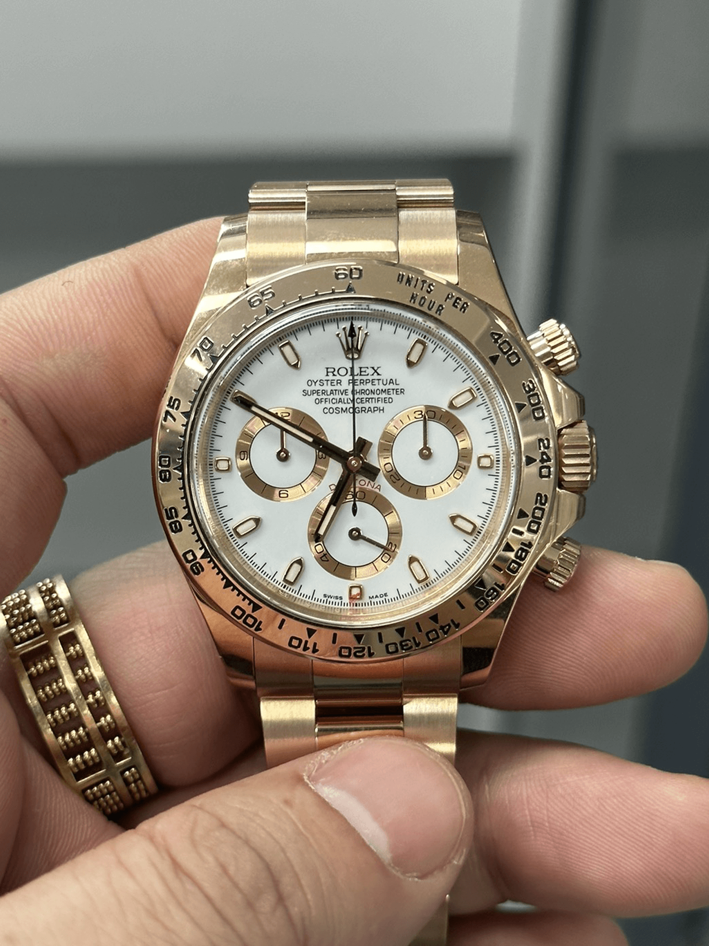 Victory Factory Daytona M116505 0010 Rose Gold Case Bracelet White Dail DanDong Superclone 4130 Movement Clean Factory Daytona M116505 0010 Rose Gold Case Bracelet White Dail DanDong Superclone 4130 Movement