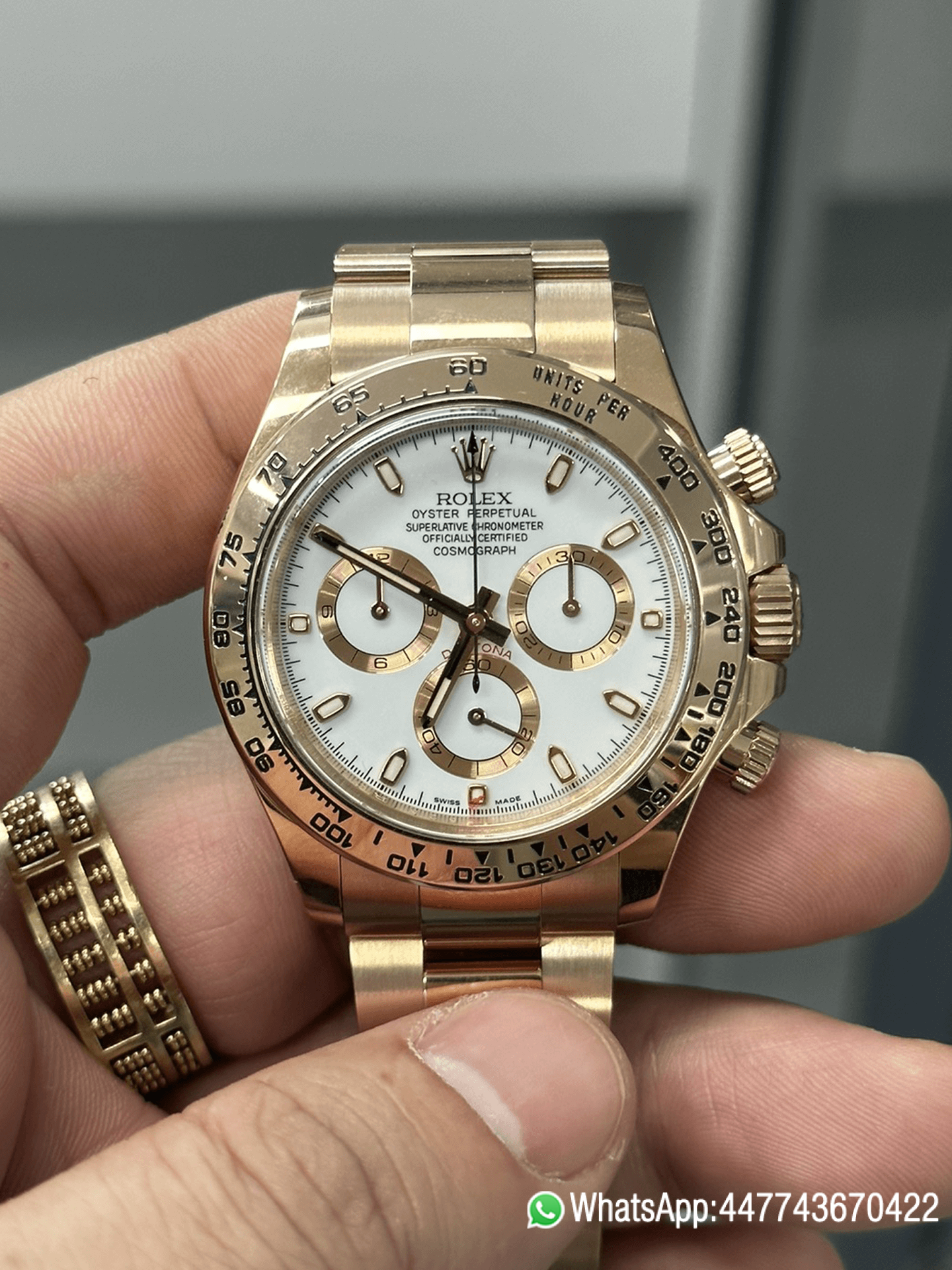 Super Clone Daytona M116505 0010 Rose Gold Case Bracelet White Dail DanDong Superclone 4130 Movement Clean Factory Daytona M116505 0010 Rose Gold Case Bracelet White Dail DanDong Superclone 4130 Movement