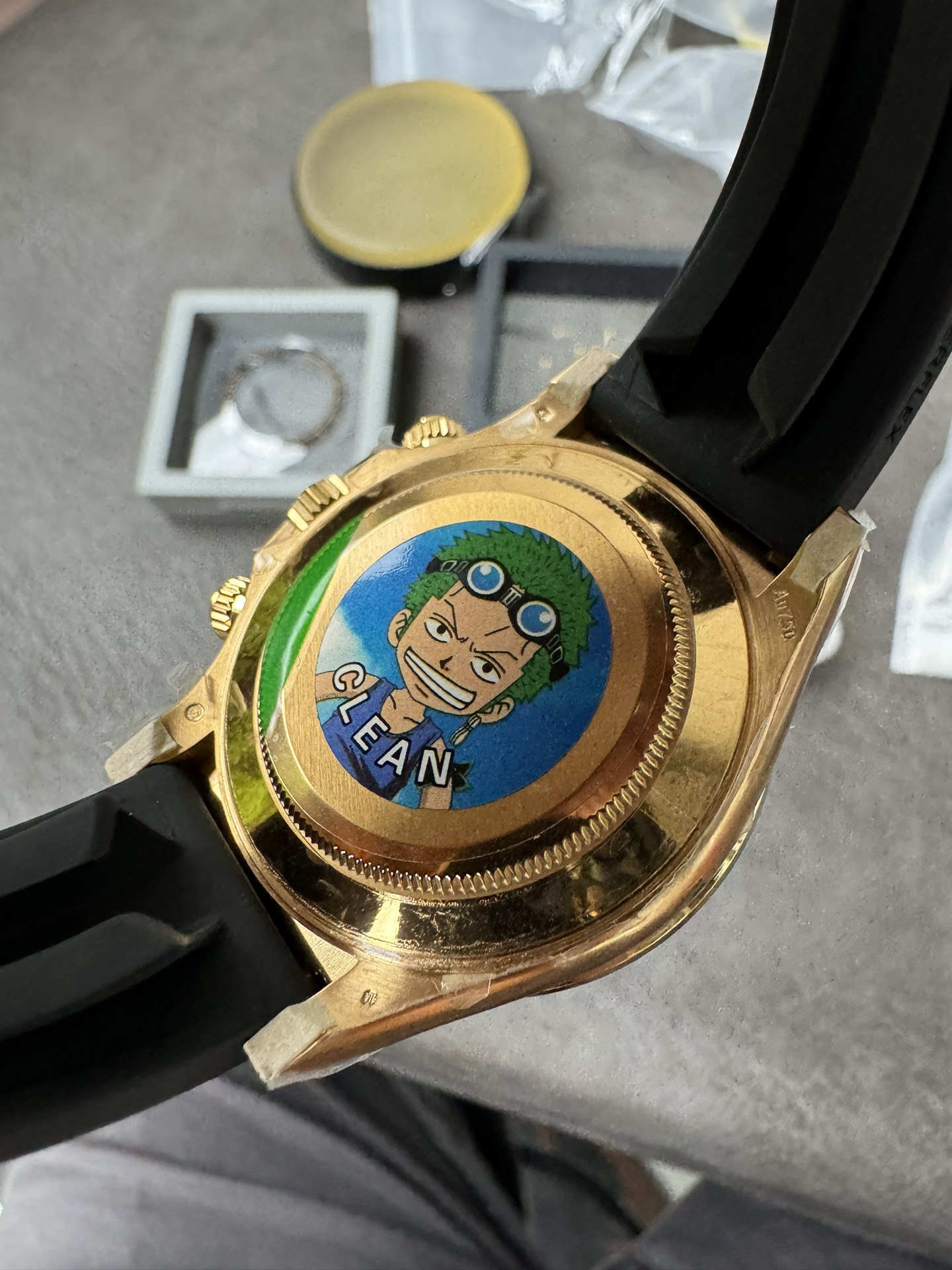 Victory Factory Rolex Daytona Eye Of The Tiger 116588TBR Wrapped 18K Yellow Gold Diamonds Dial Bezel DD4130 Movement 07 Clean Factory Rolex Daytona Eye Of The Tiger 116588TBR Wrapped 18K Yellow Gold Diamonds Dial Bezel DD4130 Movement 07