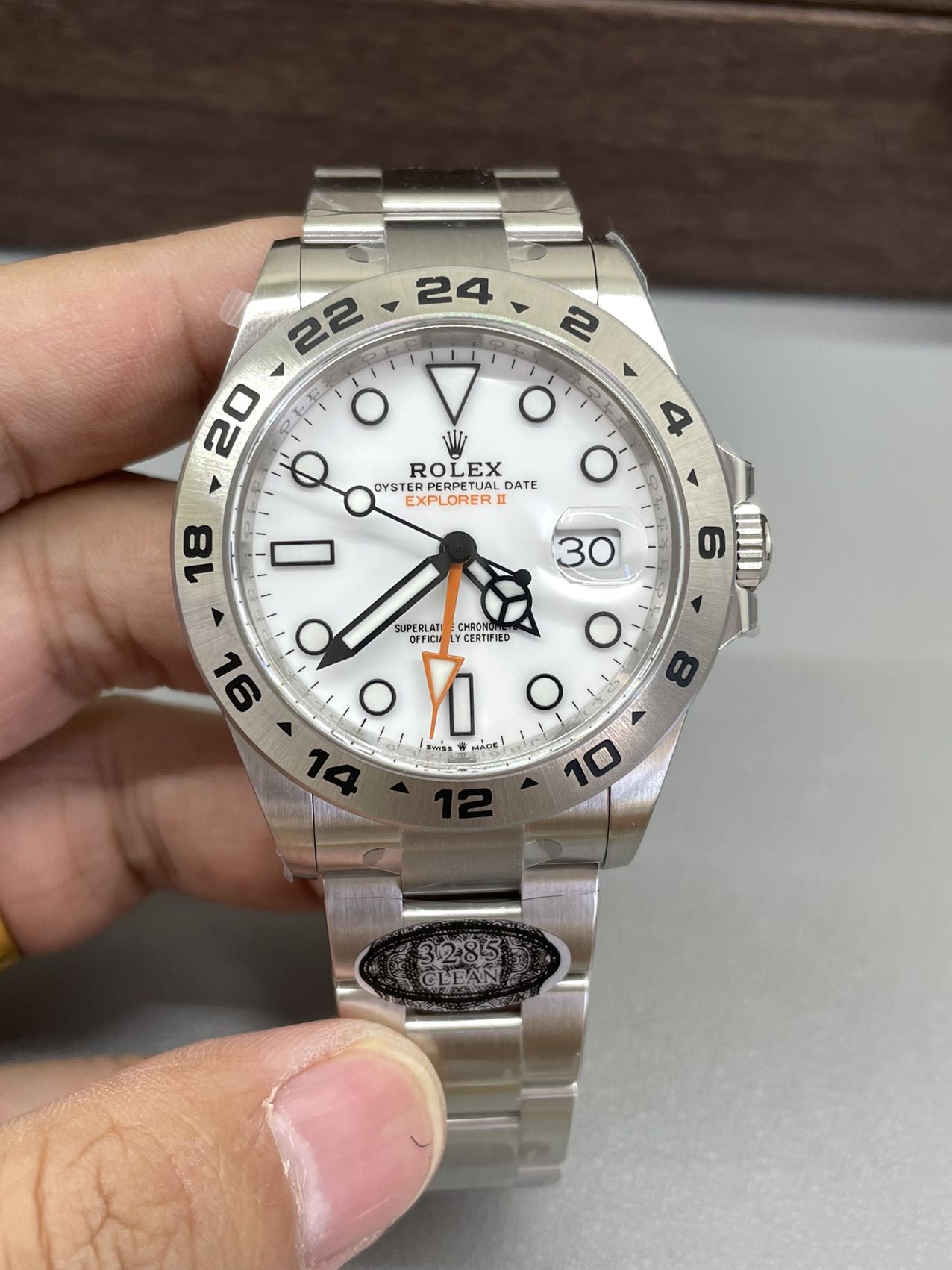 Victory Factory Watch Explorer II 226570 White Dial 904L Steel GMT Orange Arrow shaped Hand DanDong 3285 Movement 01 Clean Factory Watch Explorer II 226570 White Dial 904L Steel GMT Orange Arrow shaped Hand DanDong 3285 Movement 01