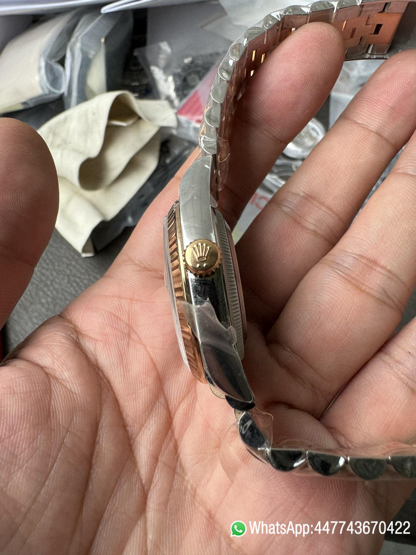 Super Clone DateJust 36mm 126231 Wimbledon 904L Steel Grey Dial Green Roman Marker Two Tone Jubilee Bracelet SH3235 Movement 06 Super Clone DateJust 36mm 126231 Wimbledon 904L Steel Grey Dial Green Roman Marker Two Tone Jubilee Bracelet SH3235 Movement 06