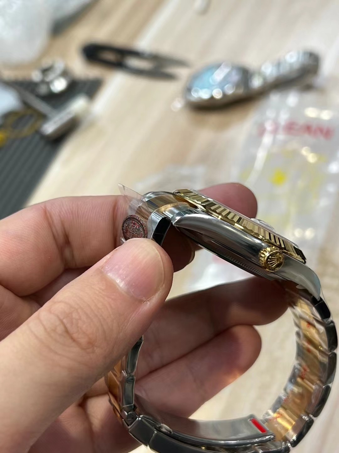 Victory Factory Datejust 41mm 126333 Black Dial Yellow Gold Bezel 904L Steel Two Tone Oyster Bracelet SH3235 Movement 03 Clean Factory Datejust 41mm 126333 Black Dial Yellow Gold Bezel 904L Steel Two Tone Oyster Bracelet SH3235 Movement 03