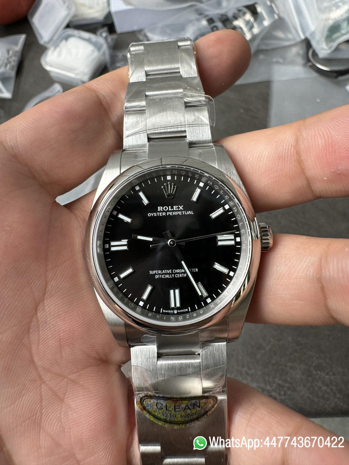 Super Clone Oyster Perpetual 126000 36mm 904L Steel Black Dial VR3230 Movement 02 Super Clone Oyster Perpetual 126000 36mm 904L Steel Black Dial VR3230 Movement 02