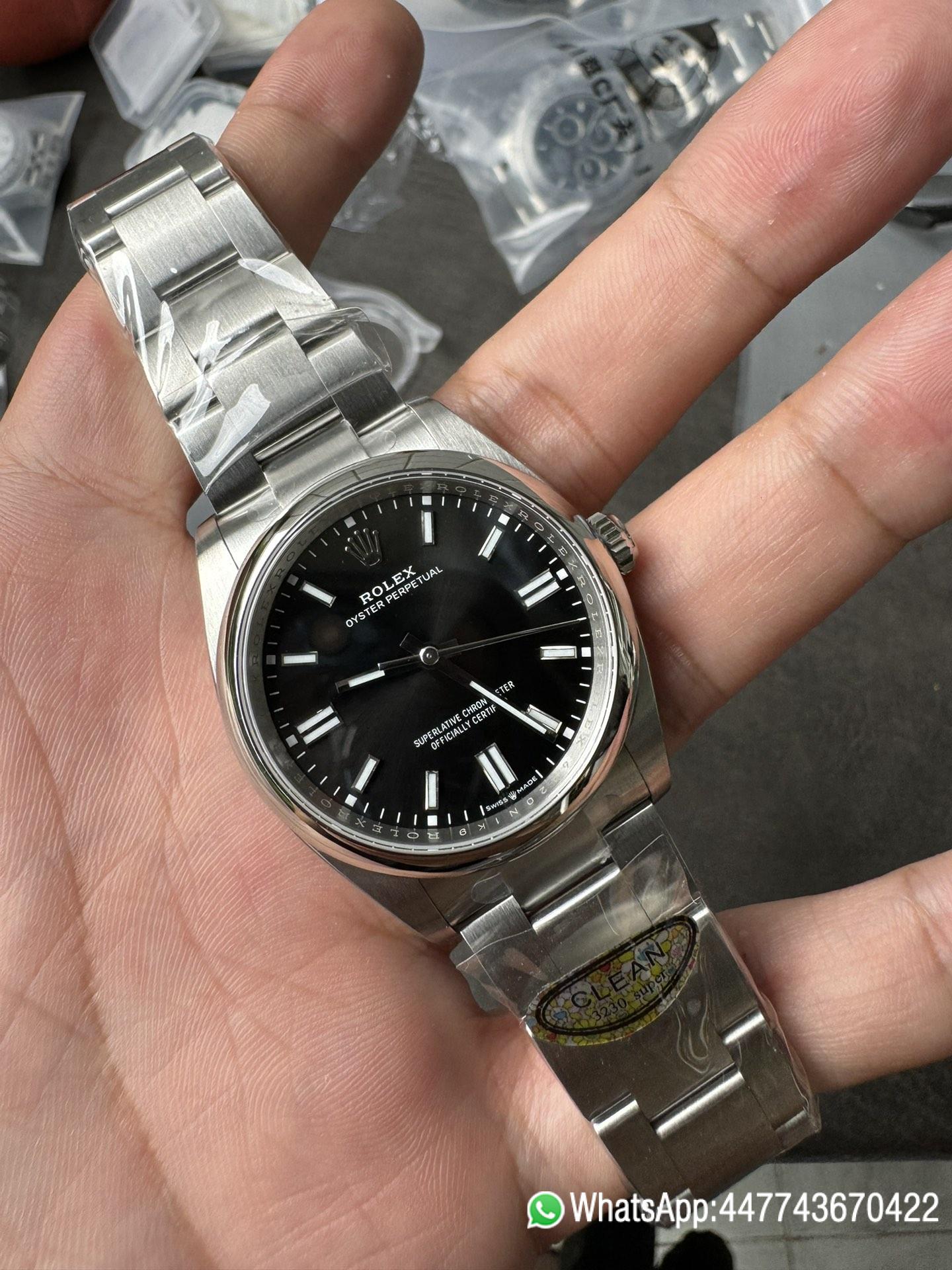 Super Clone Oyster Perpetual 126000 36mm 904L Steel Black Dial VR3230 Movement 03 Super Clone Oyster Perpetual 126000 36mm 904L Steel Black Dial VR3230 Movement 03