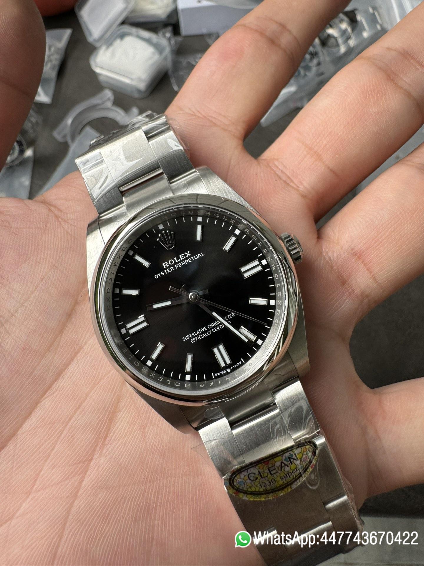 Super Clone Oyster Perpetual 126000 36mm 904L Steel Black Dial VR3230 Movement 04 Super Clone Oyster Perpetual 126000 36mm 904L Steel Black Dial VR3230 Movement 04